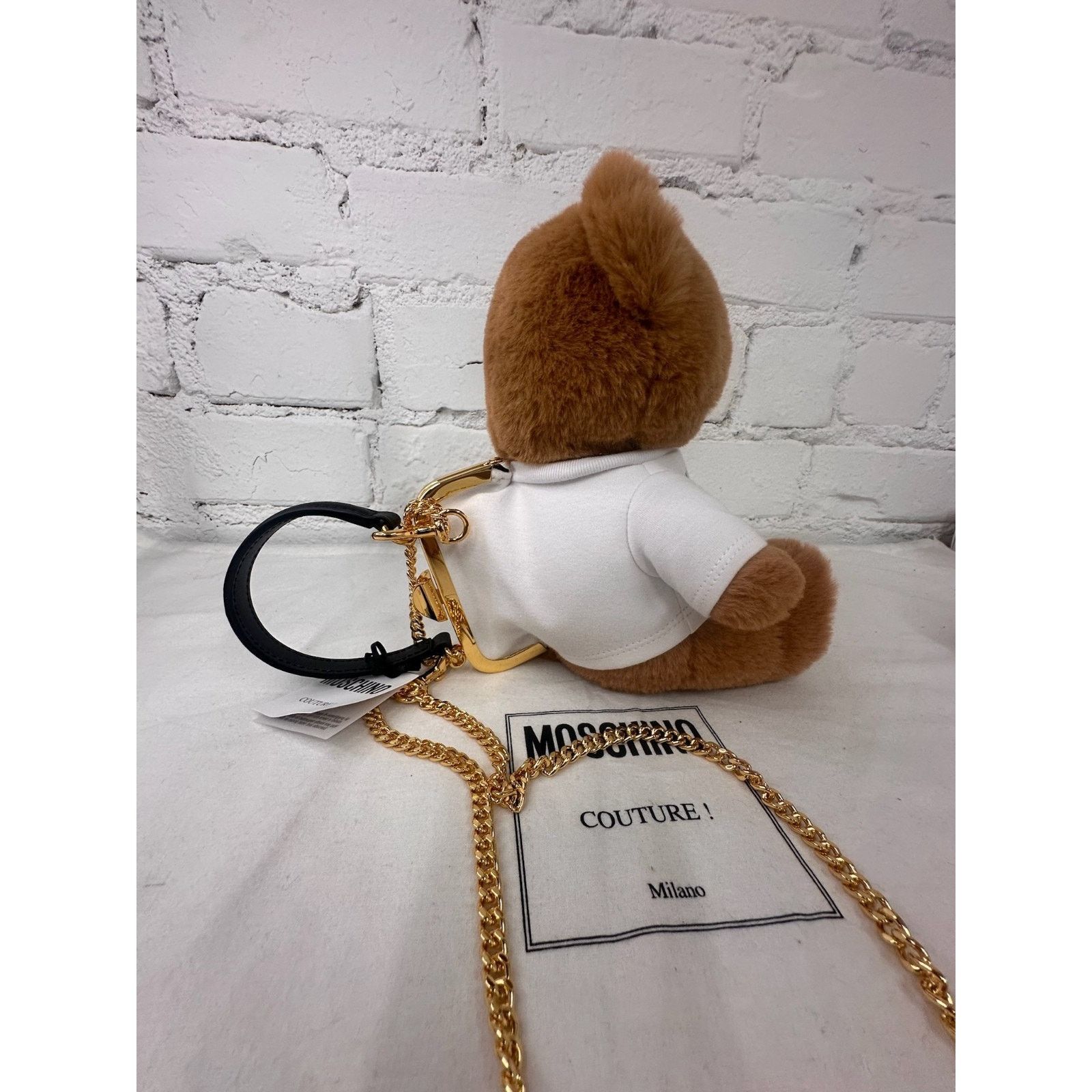 Moschino AW24 Moschino Couture Plush Teddy Bear Handle Crossbody Bag Size ONE SIZE - 15 Thumbnail