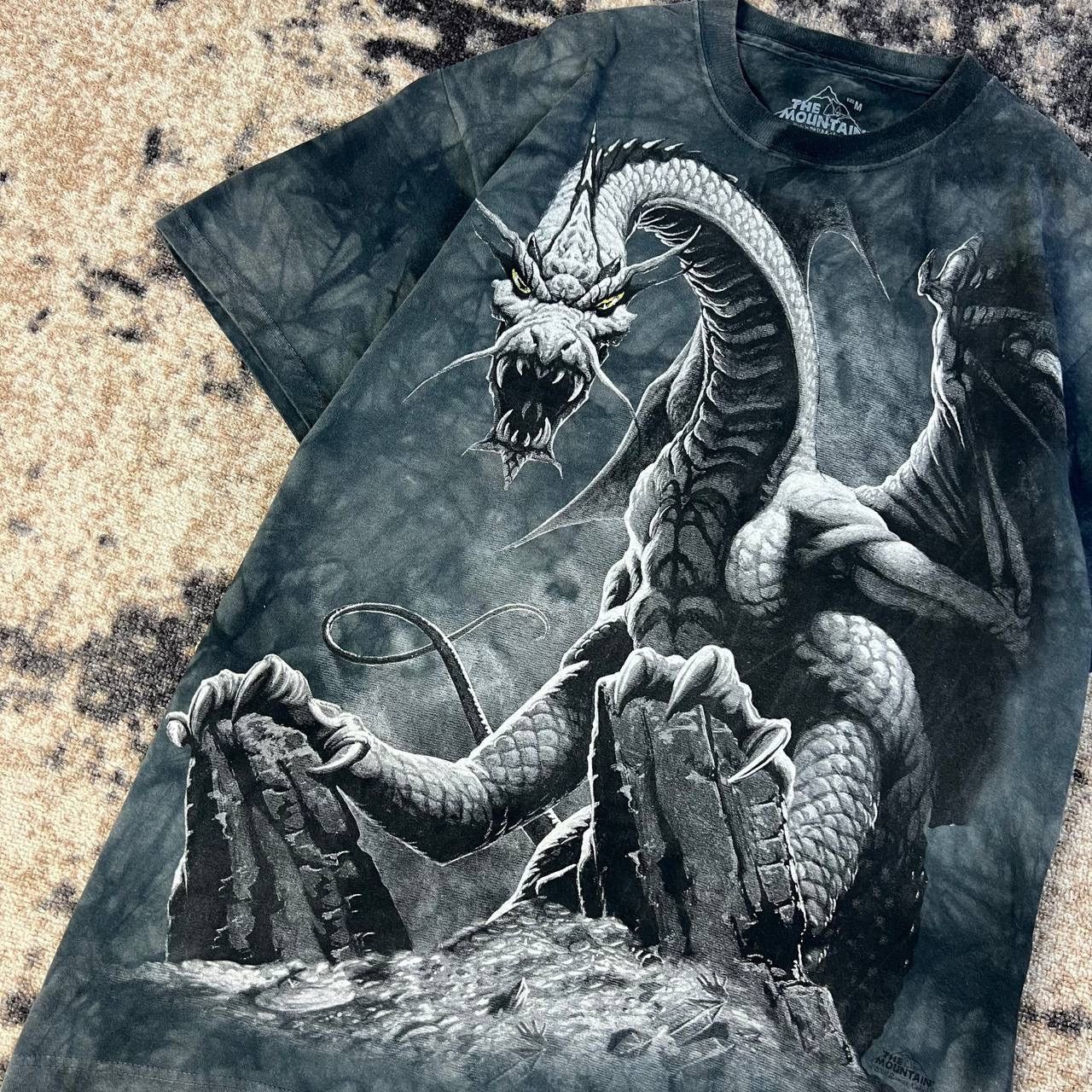 Vintage Japanese Dragon Vintage Allover Print T-Shirt 1TS62 Size US M / EU 48-50 / 2 - 3 Thumbnail