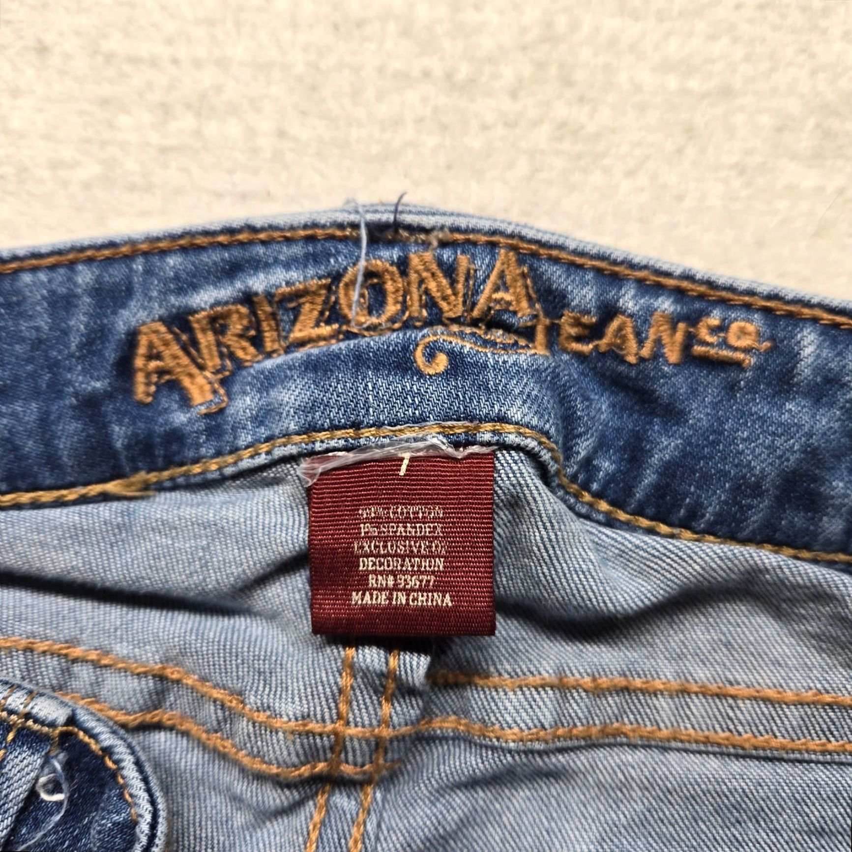 Vintage Arizona Women’s Jeans Denim Pants Size 7 Blue Straight Adult Women Size 28" / US 6 / IT 42 - 3 Thumbnail