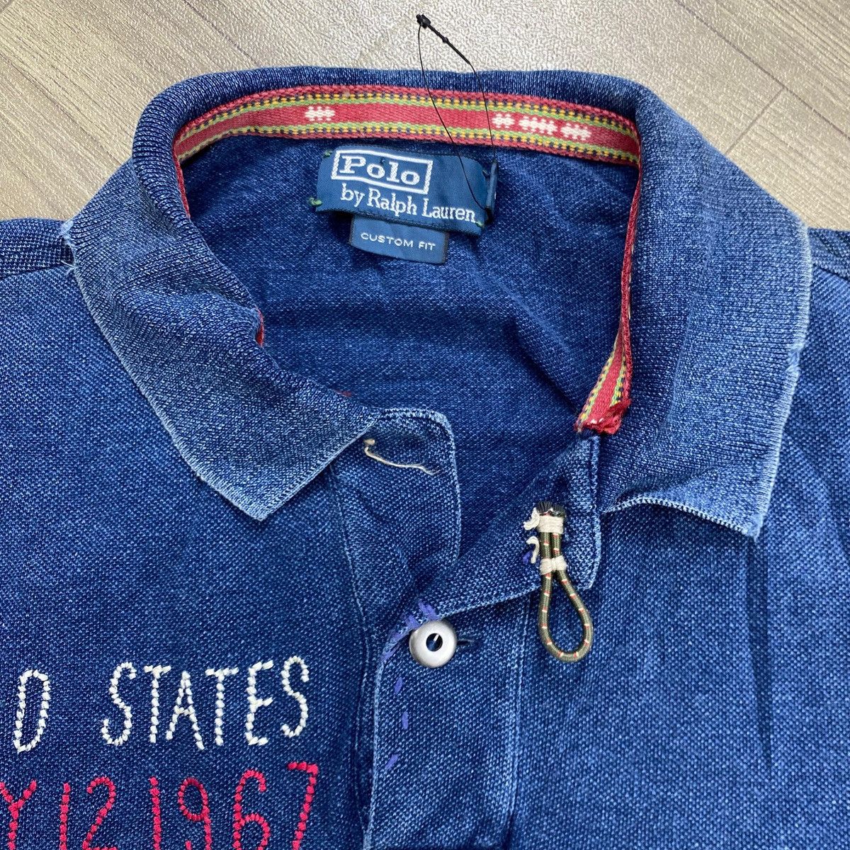Polo Ralph Lauren Rare 2011 Polo Ralph Lauren U.S.N.C Dragon Embroidered Polo Size US L / EU 52-54 / 3 - 7 Thumbnail
