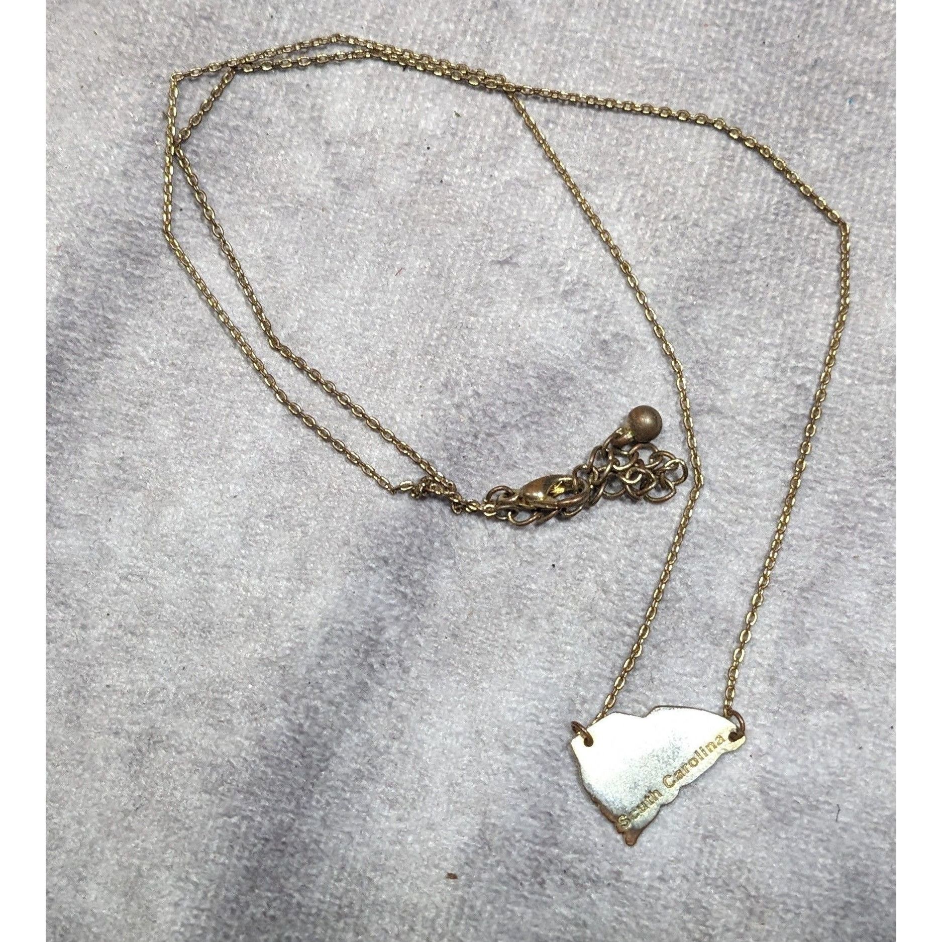 Other Souvenir South Carolina Silver And Gold Tone Pendant Necklac Size ONE SIZE - 8 Thumbnail