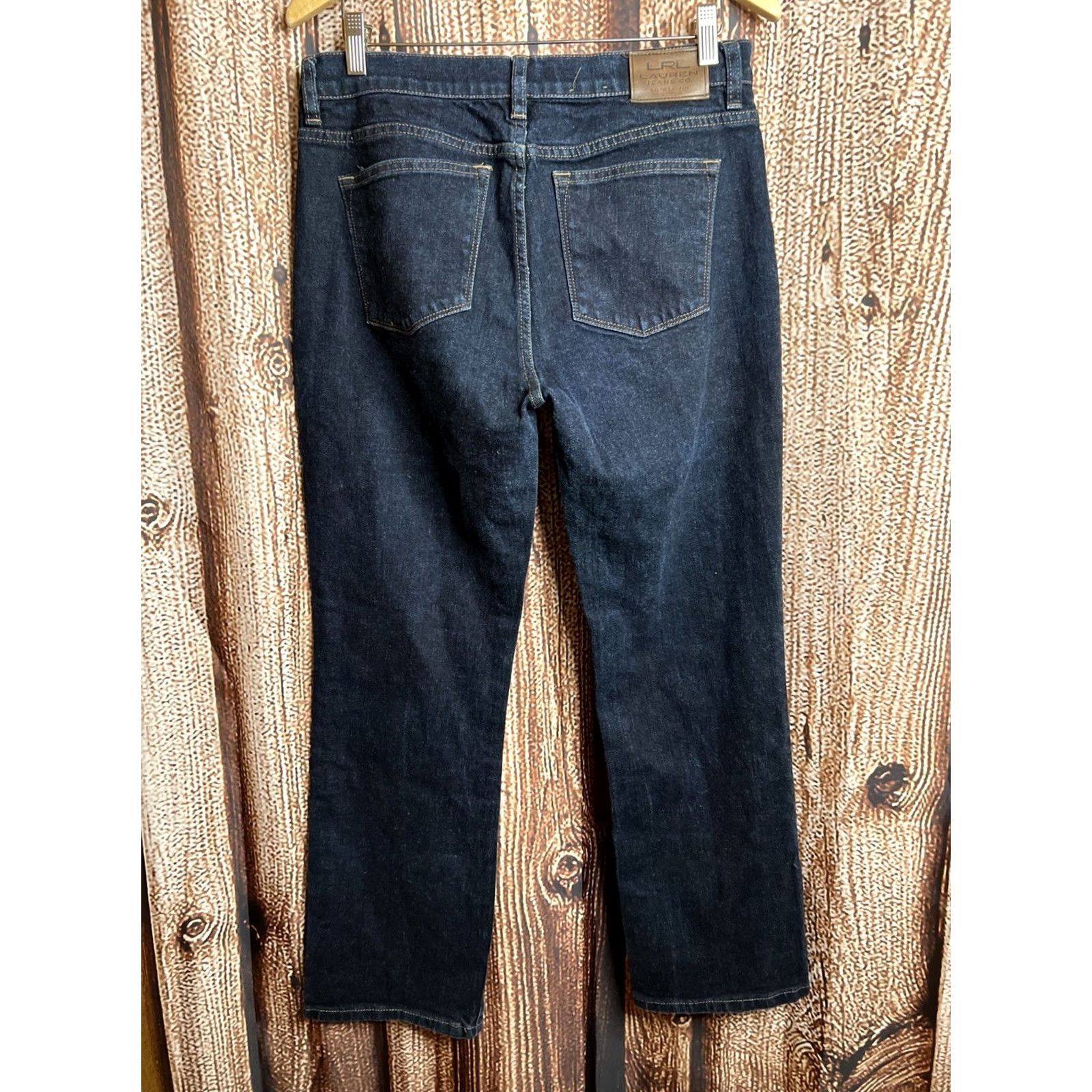 Ralph Lauren Lauren Ralph Lauren Jeans Women's Classic Size 10 Denim Blue 5-Pocket Straight Belt Loops Inseam 28" Size 32" / US 10 / IT 46 - 3 Thumbnail