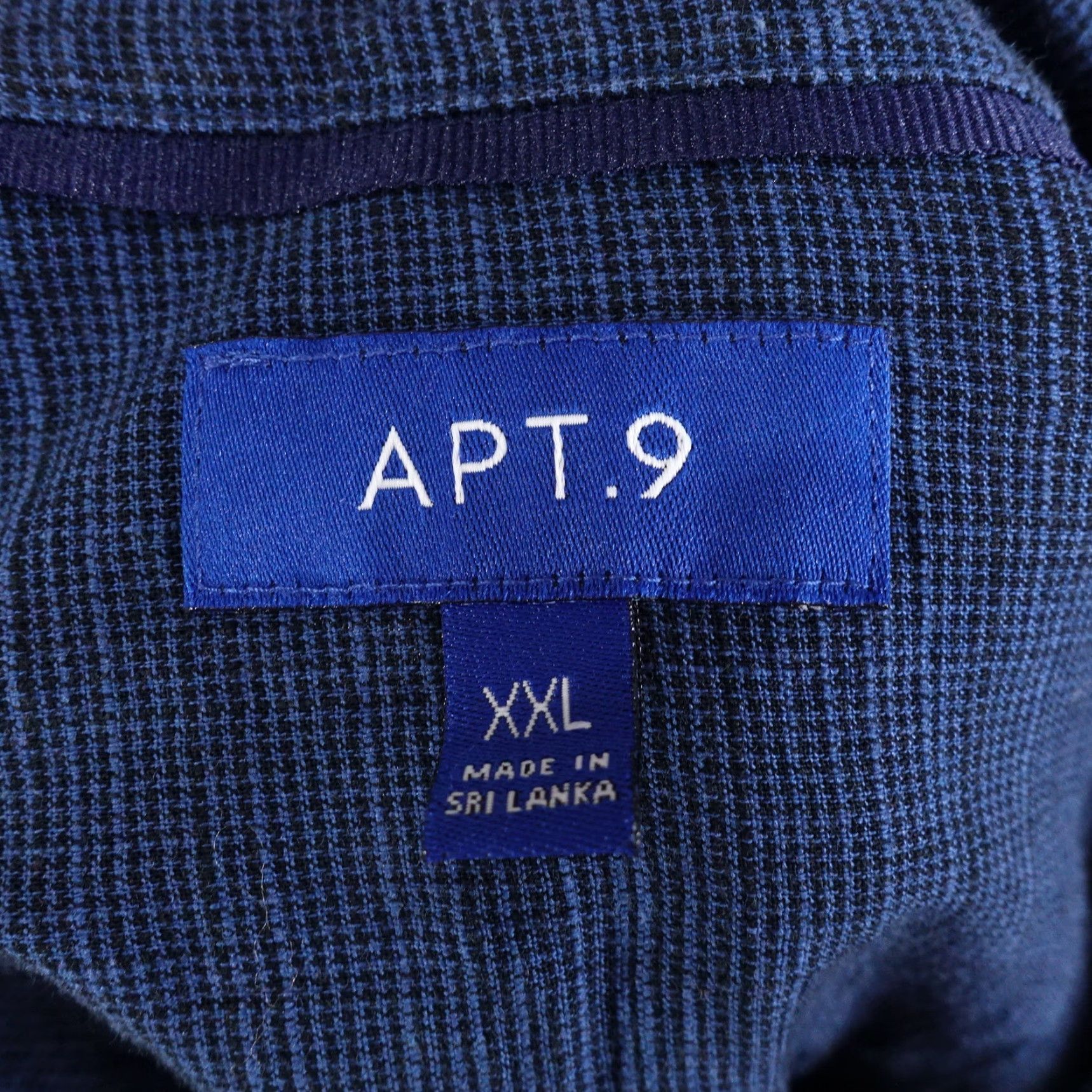 Apt. 9 Vintage APT 9 Men's Long Sleeve Blue Button-Up Shirt 2XL Cotton Business Casual Formal Size US XXL / EU 58 / 5 - 6 Thumbnail