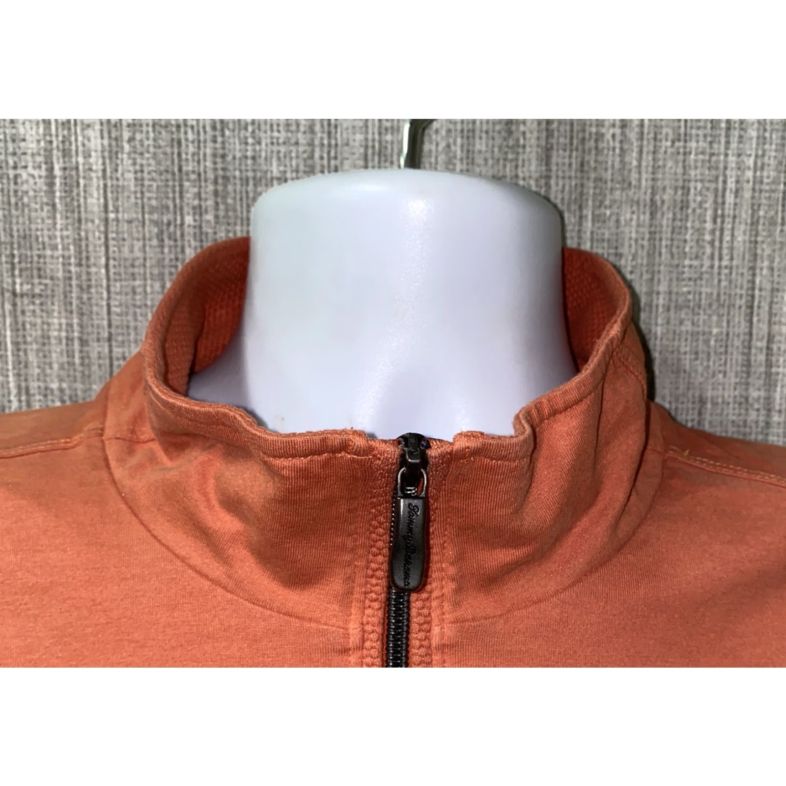 Tommy Bahama Tommy Bahama Men's Pullover Sweater 1/2 Zip XL Orange Cotton Modal Vintage-Free Size US XL / EU 56 / 4 - 3 Thumbnail