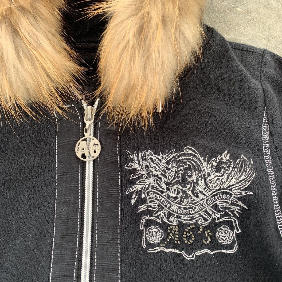 Le Grande Bleu (L.G.B.) A6 Faux Fur Gothic ifsixwasnine LGB Style Zip Hoodie Size M / US 6-8 / IT 42-44 - 4 Thumbnail