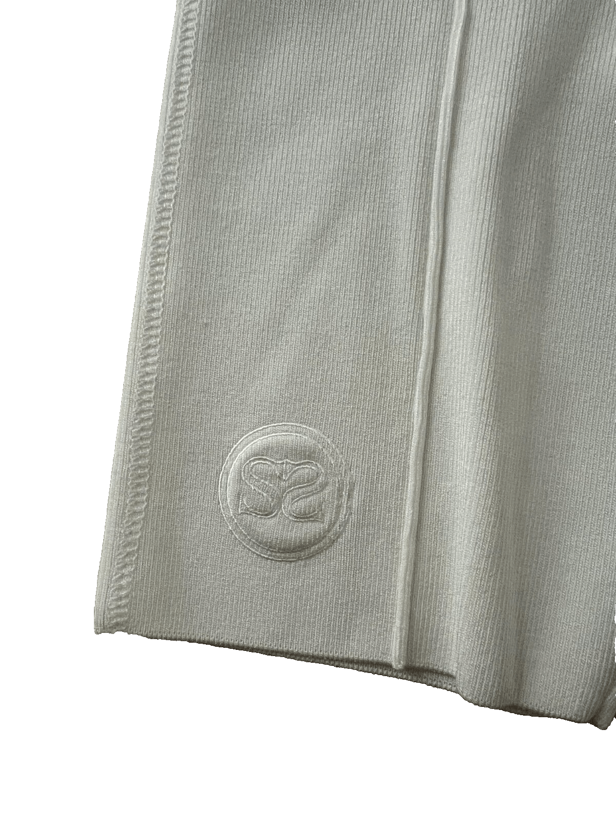 Sandro Sandro Paris Embroidered Knit Cycling Shorts White ( 36 ) Size 36" / US 14 / IT 50 - 5 Thumbnail