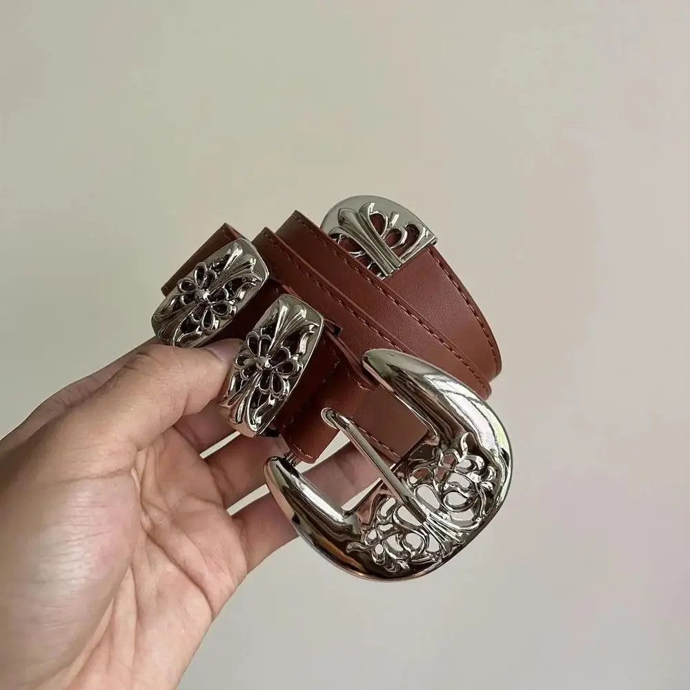 Cowboy Equipment × Vintage vintage buckle brown american western design belt Size ONE SIZE - 7 Thumbnail