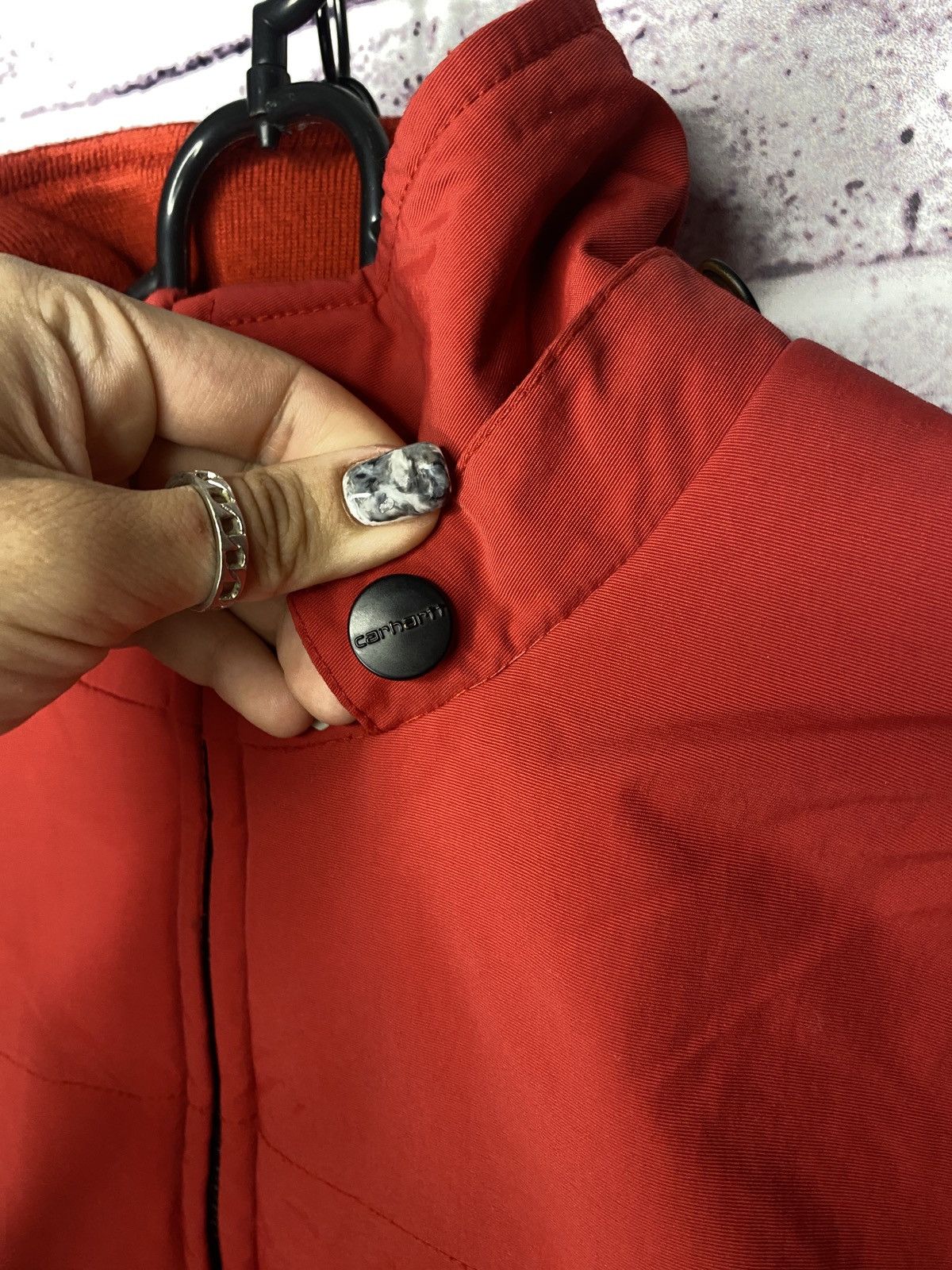 Carhartt Men's jacket Carhartt wip red size M streetwear Size US M / EU 48-50 / 2 - 4 Thumbnail