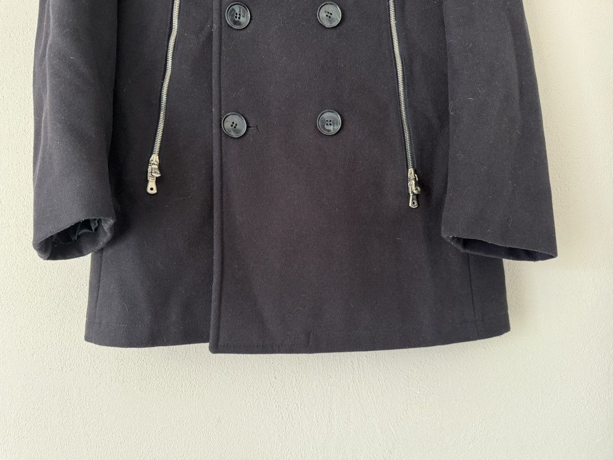 Dolce & Gabbana Dolce & Gabbana Navy Wool Peacoat with Zip Pockets Size US M / EU 48-50 / 2 - 6 Thumbnail