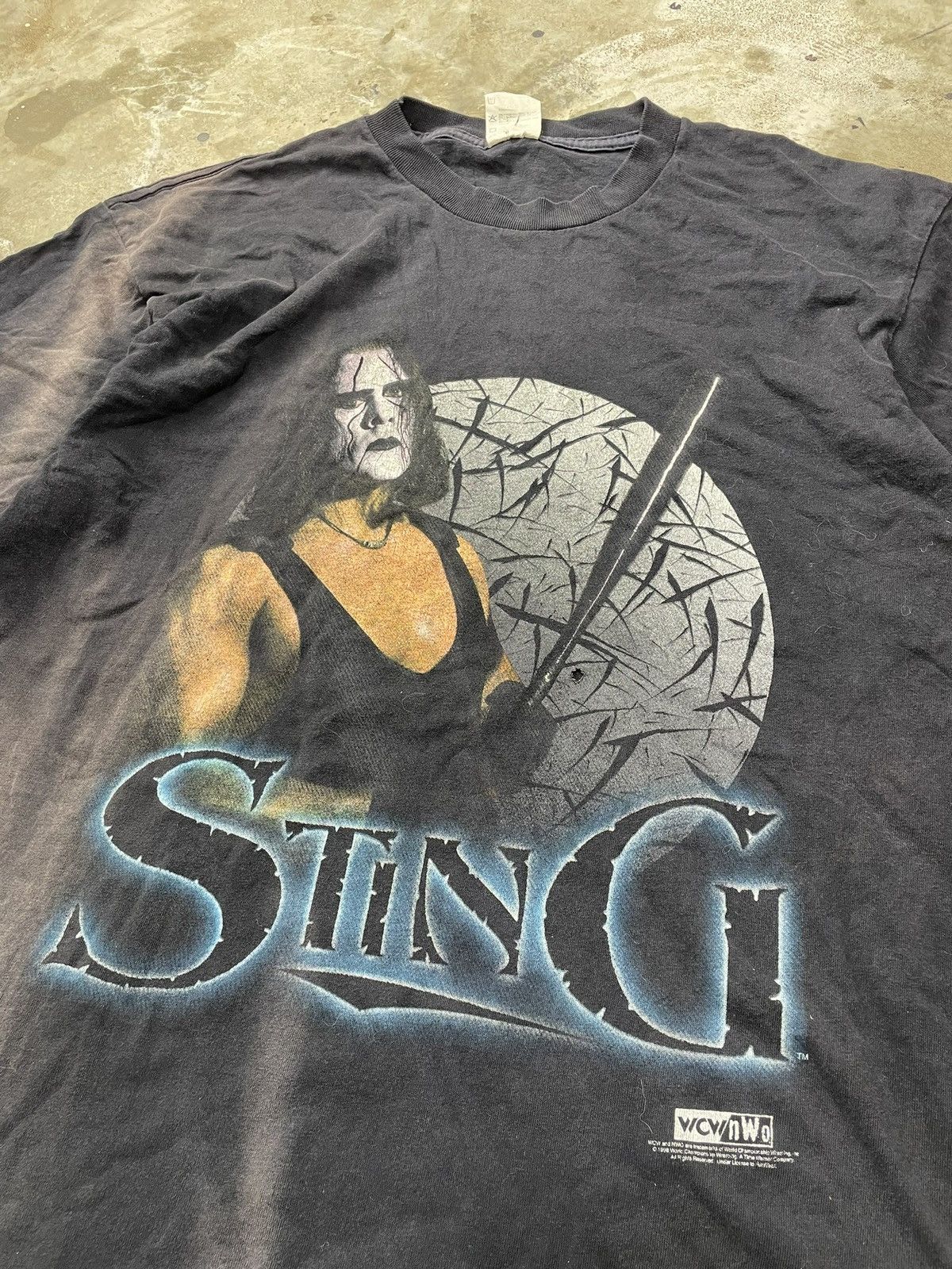 Vintage 90’s Sting Wrestling wcw nwo Tee Shirt Size US XL / EU 56 / 4 - 1 Thumbnail