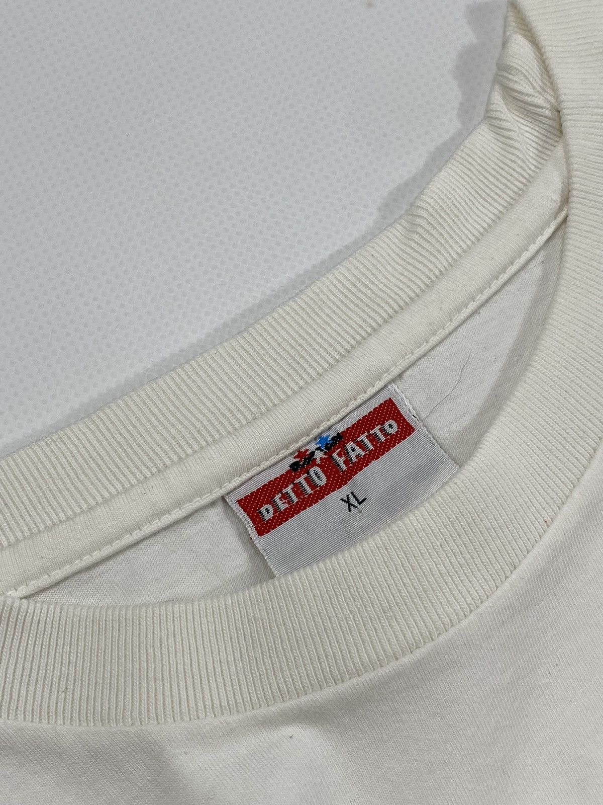 Vintage LASTDROP🔥 90s Single Stitch Basic White Blank DettoFatto USA Size US XL / EU 56 / 4 - 9 Thumbnail