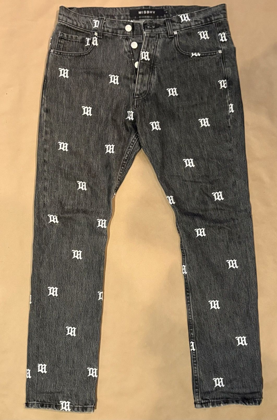 Misbhv Misbhv Monogram Denim Pants Size US 30 / EU 46 - 1 Thumbnail