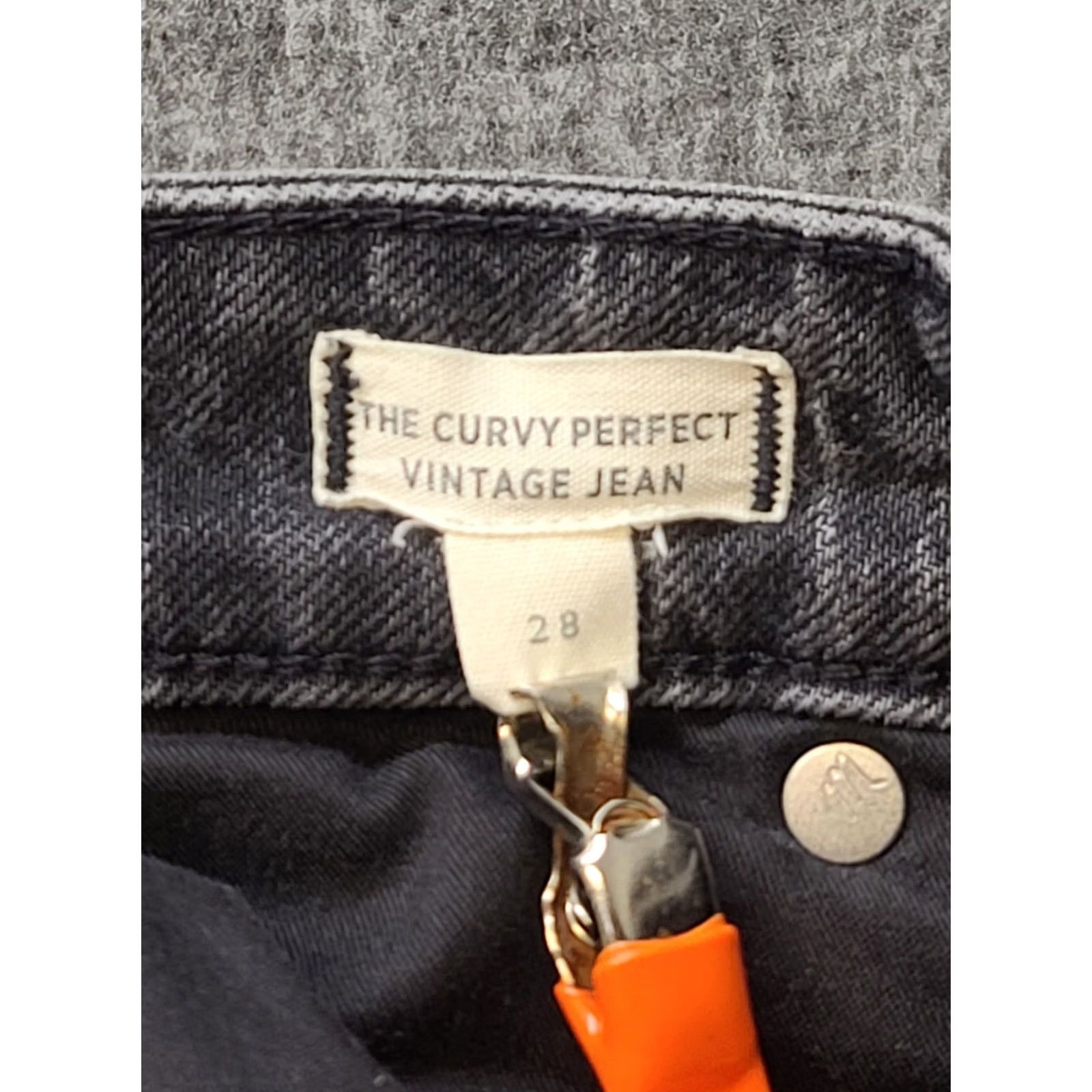 Madewell Madewell Jeans Womens 30x27 Curvy Fit Tapered Leg High Rise Mom Perfect Vintage Denim Black 5-Pocket 1990s Bohemian Grunge Mens? Size 30" / US 8 / IT 44 - 3 Thumbnail