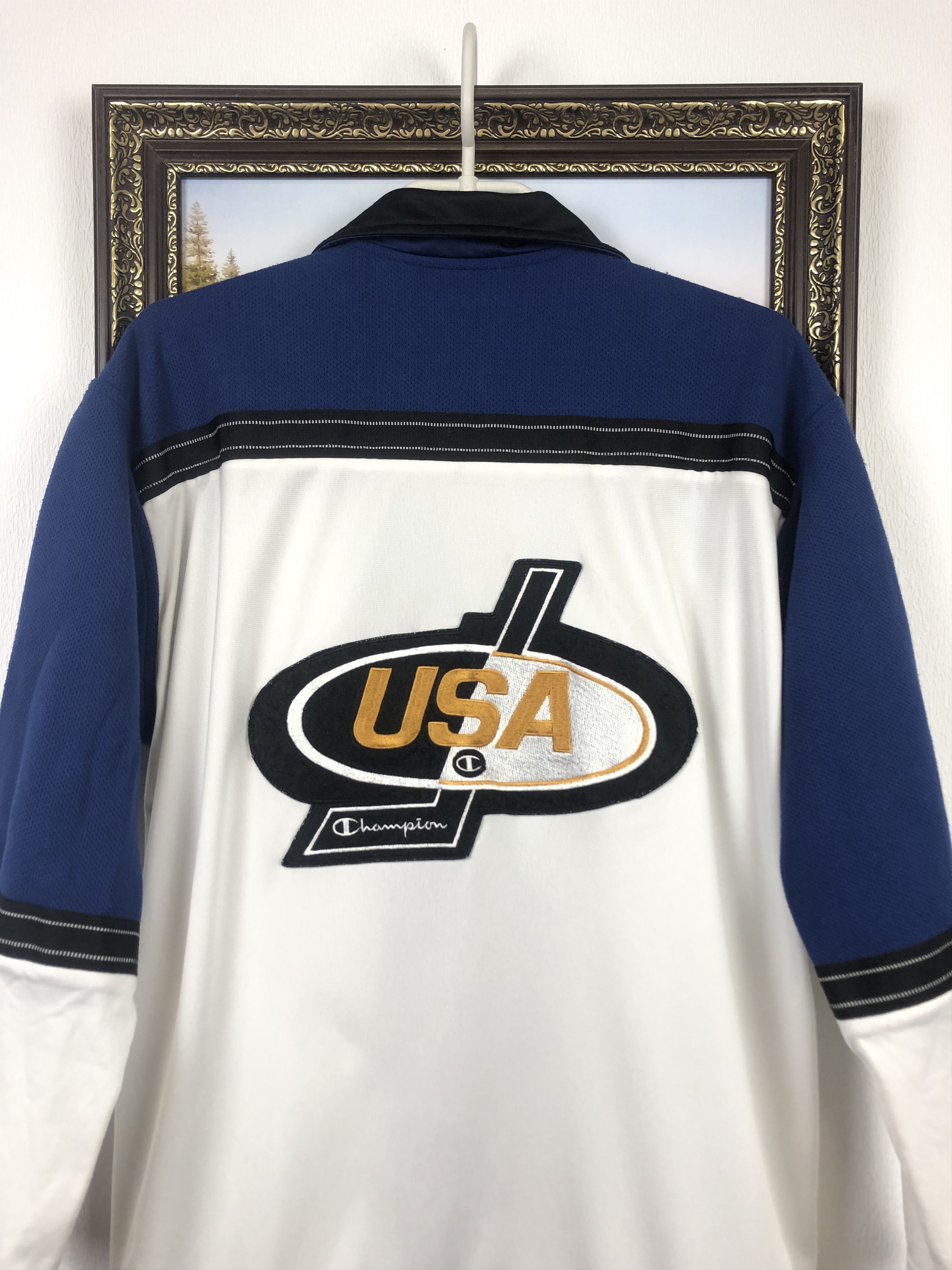 Champion Vintage Champion USA Team Top Jacket Ice Hockey Sweatshirt Size US S / EU 44-46 / 1 - 15 Thumbnail