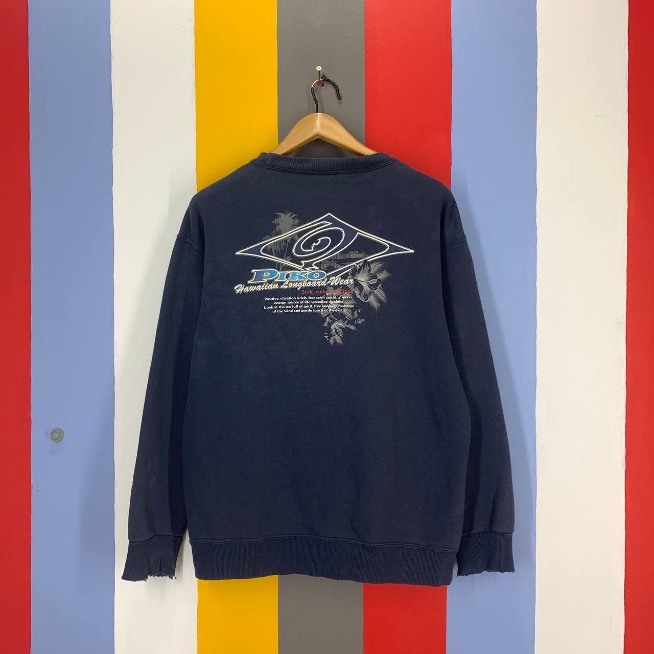 Other PIKO HAWAIIAN LONGBOARD Thrashed Sweatshirt #2140/18 Size US M / EU 48-50 / 2 - 1 Thumbnail