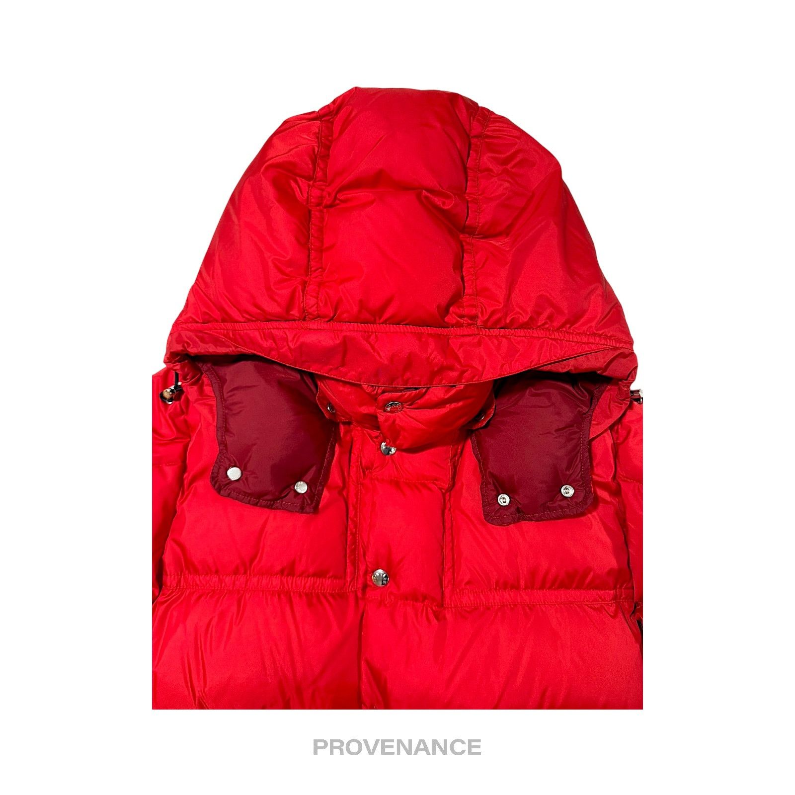 Moncler 🔴 Moncler Brel Down Puffer Bomber Jacket Coat - Red 3 L Size US L / EU 52-54 / 3 - 6 Thumbnail