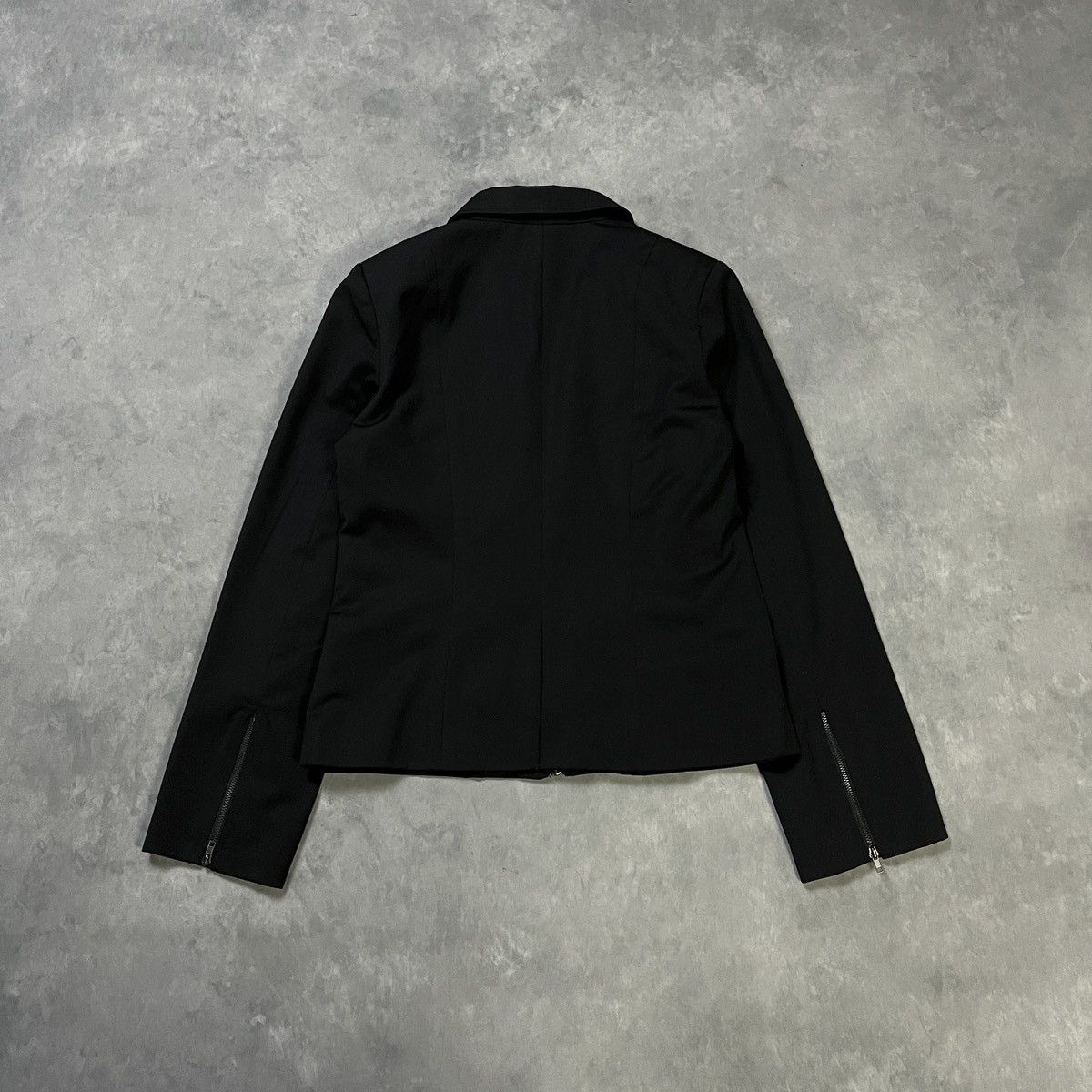 Beauty Beast 2000s BLACK PEACE NOW Star Stud Cropped Tailored Blazer Size 36S - 8 Thumbnail