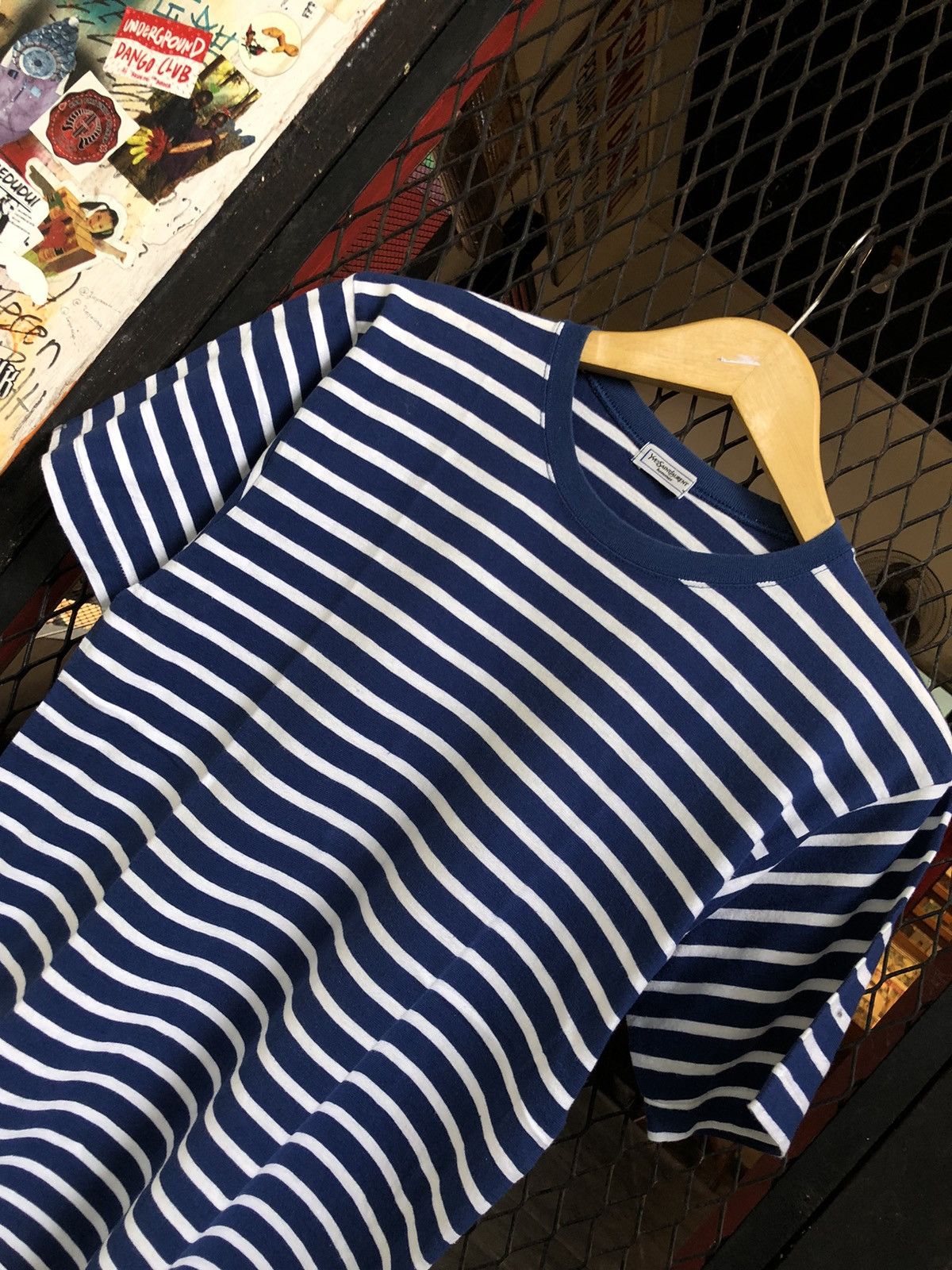 Yves Saint Laurent YVES SAINT LAURENT STRIPED SHIRT Size US M / EU 48-50 / 2 - 2 Thumbnail