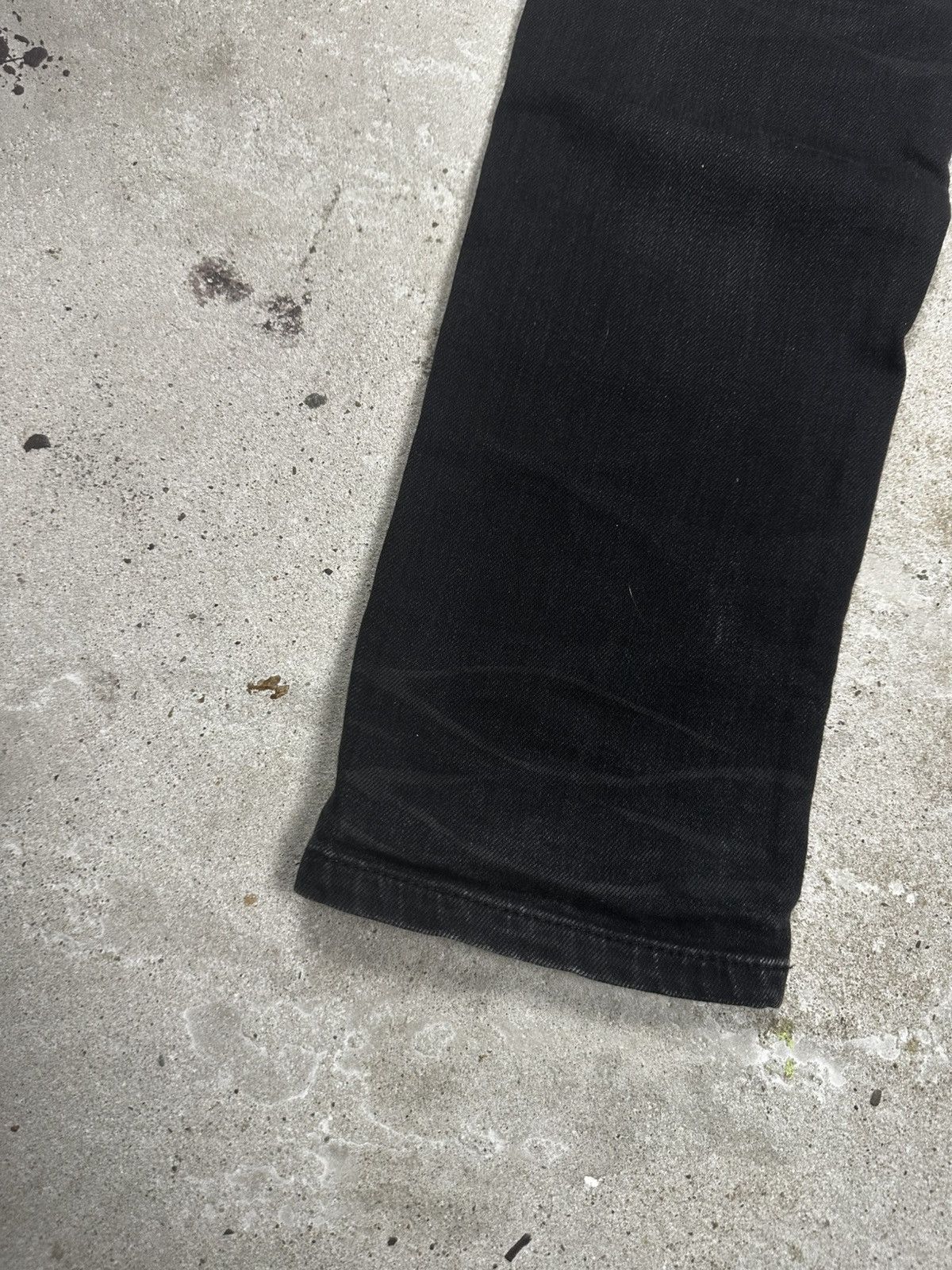 Saint Laurent Paris Saint Laurent Paris SS20 Black ‘D21’ Waxed Whiskers Skinny Size US 29 - 18 Thumbnail