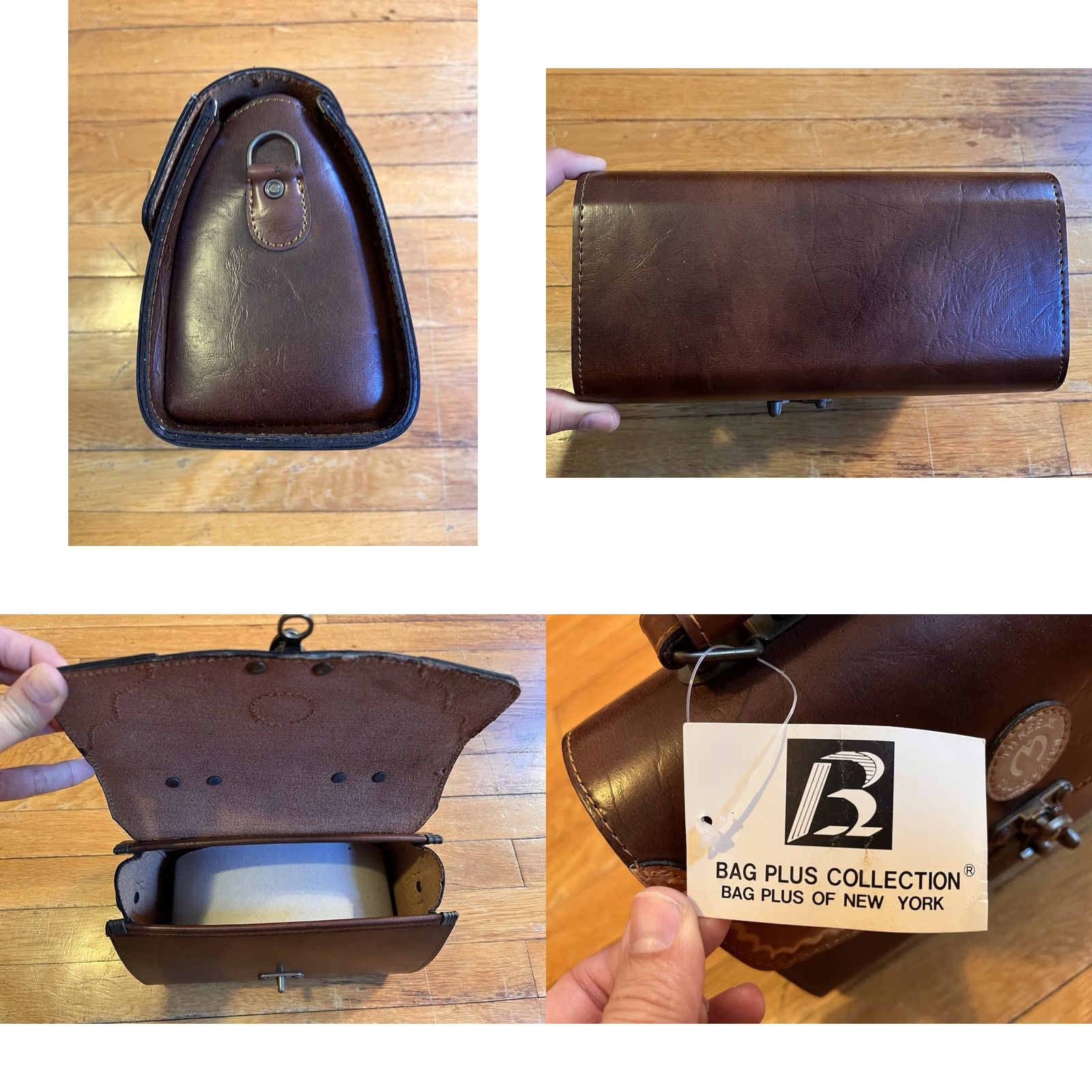 JM Collection Three M Collection Vegan Leather Satchel Crossbody Western Doctor Bag Brown Size ONE SIZE - 9 Thumbnail