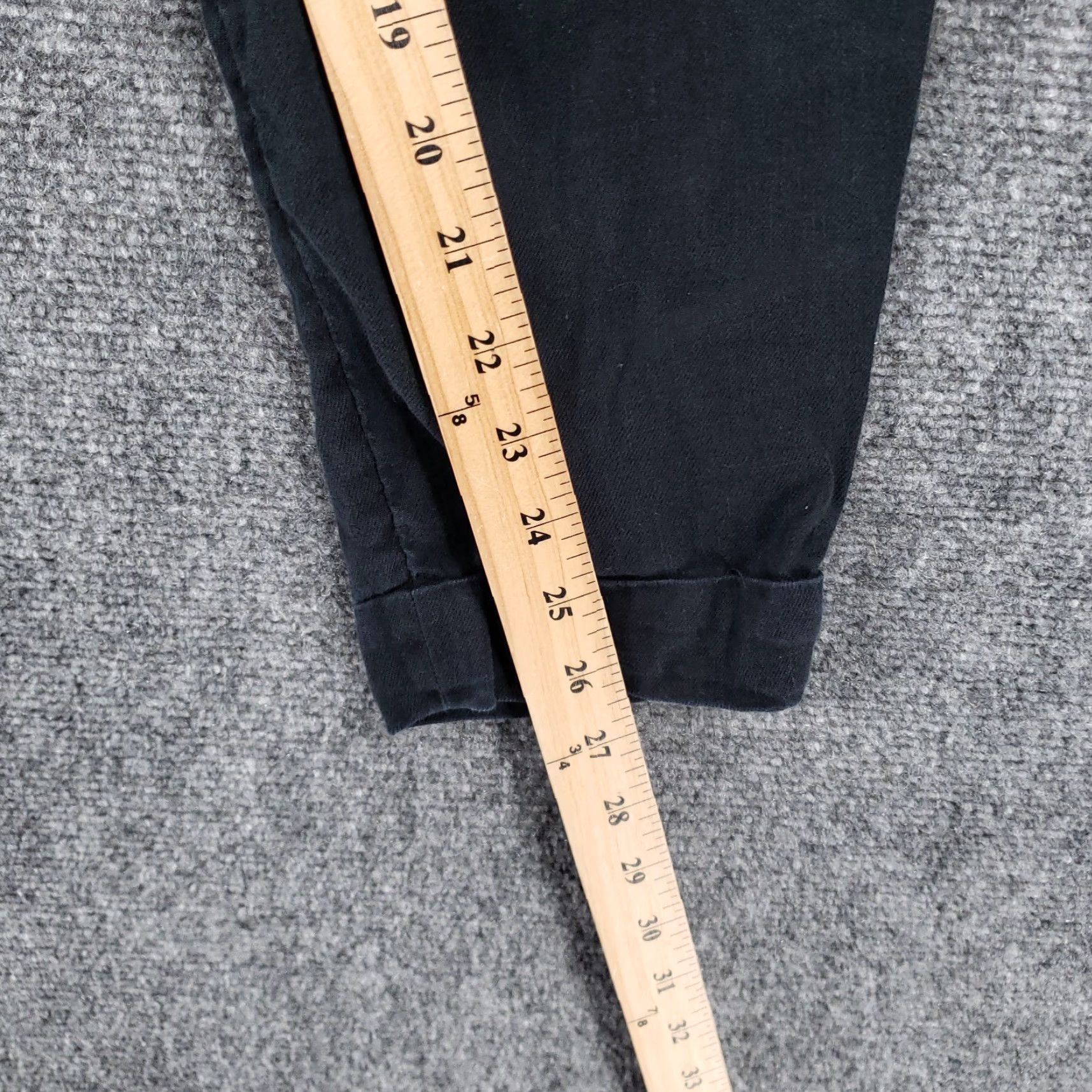 Ann Taylor Ann Taylor Loft Pants Womens XS Black Linen Jogger Mid Rise Tapered Drawstring Size 26" / US 2 / IT 38 - 5 Thumbnail