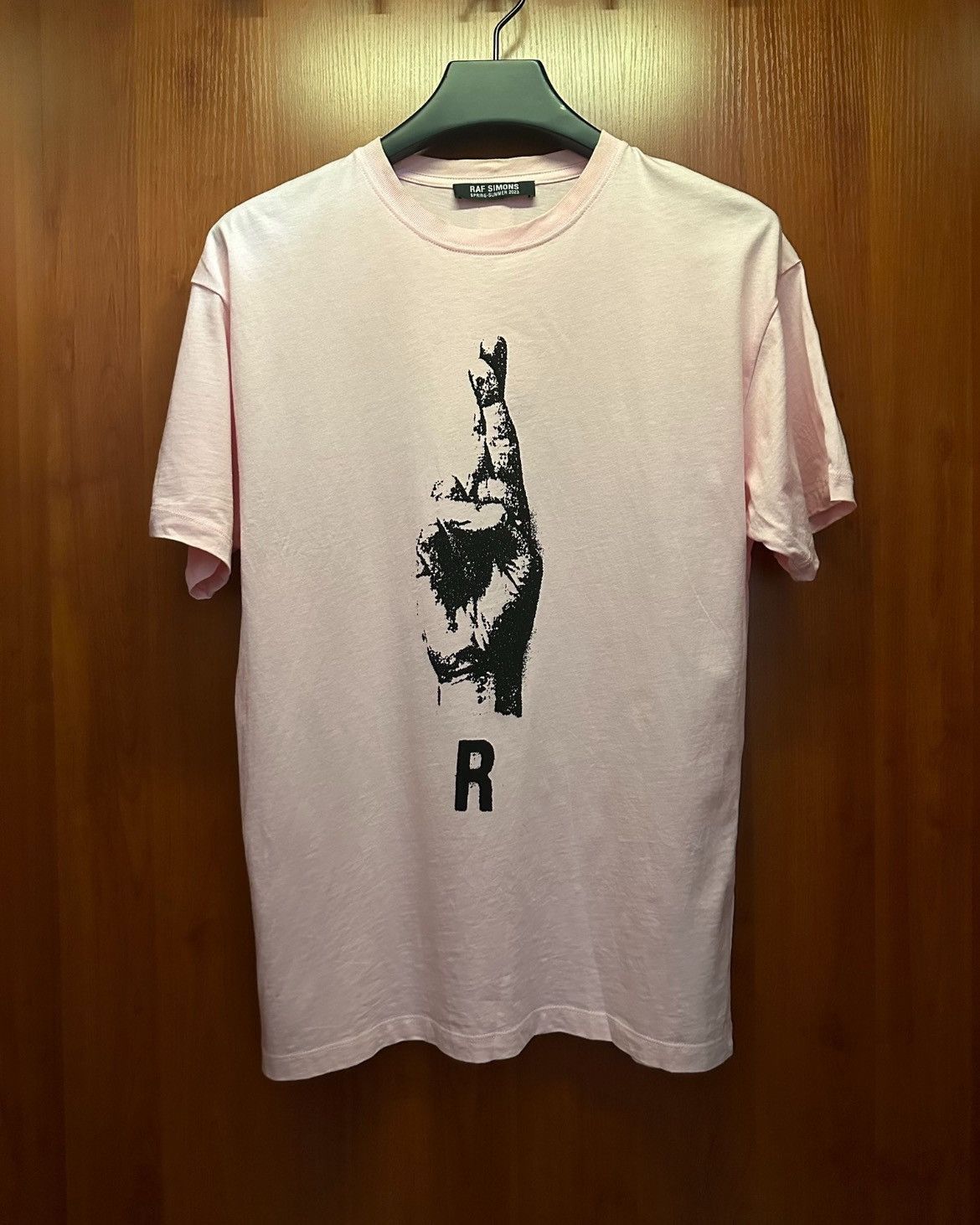 Raf Simons Raf Simons Finger Crossed Tee Size US XS / EU 42 / 0 - 1 Thumbnail