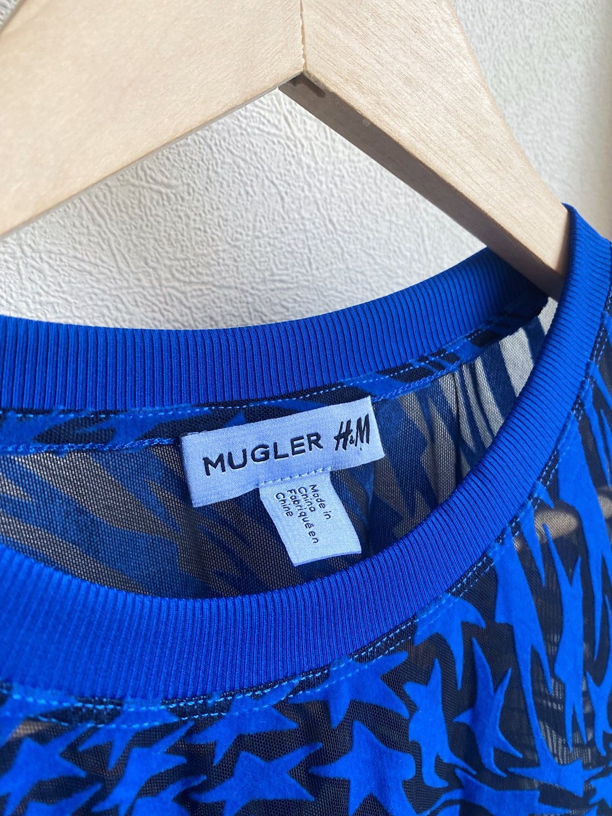 H&M × Mugler × Thierry Mugler Mugler x H&M Swirling Star Mesh T-Shirt Size US M / EU 48-50 / 2 - 6 Thumbnail