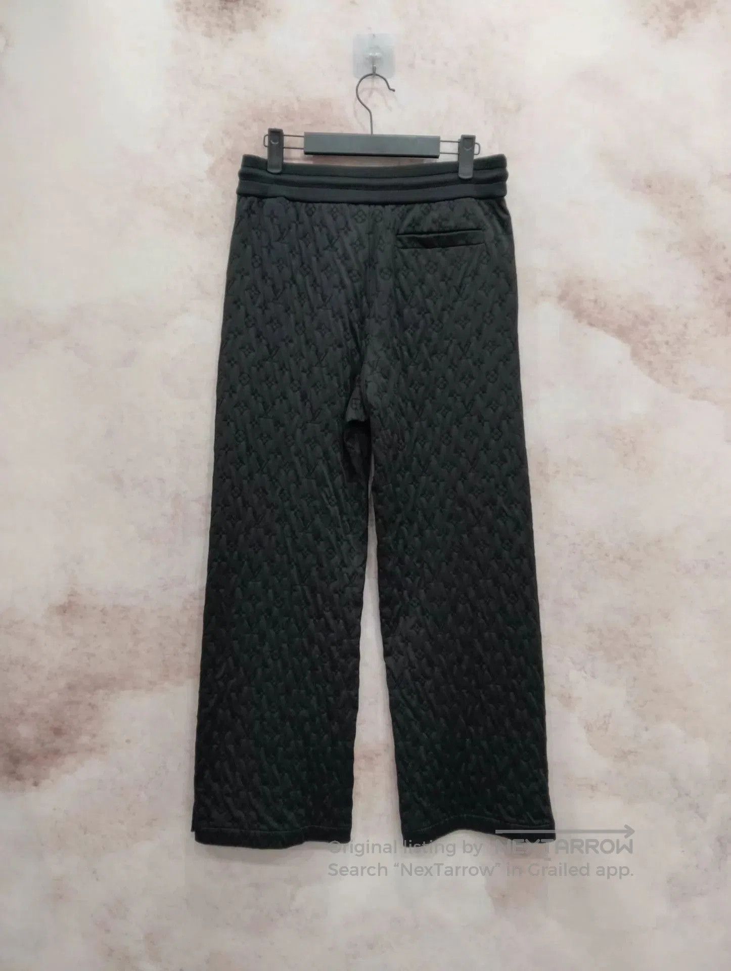 Louis Vuitton Black Quilted Pattern Casual Pants Size 32. Size US 32 / EU 48 - 2 Thumbnail