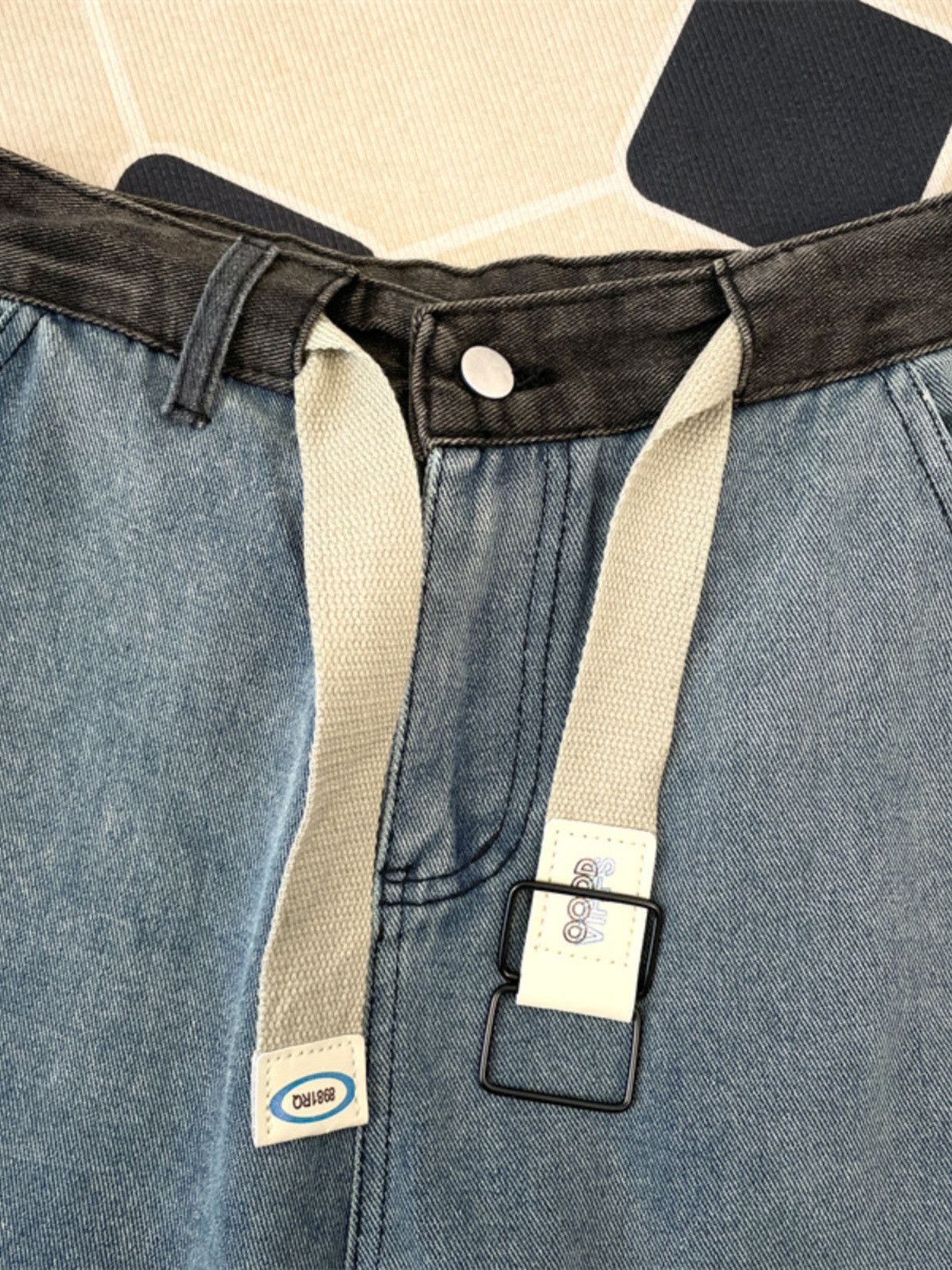 Japanese Brand × Jean Casual patchwork loose wide leg denim shorts Size US 32 / EU 48 - 2 Thumbnail