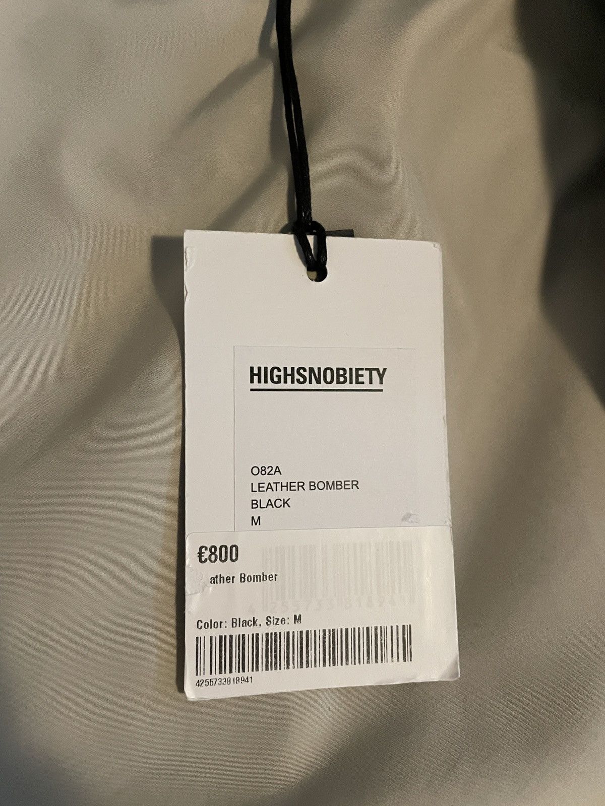 Highsnobiety Highsnobiety Black Leather Bomber Jacket M Size US M / EU 48-50 / 2 - 5 Thumbnail