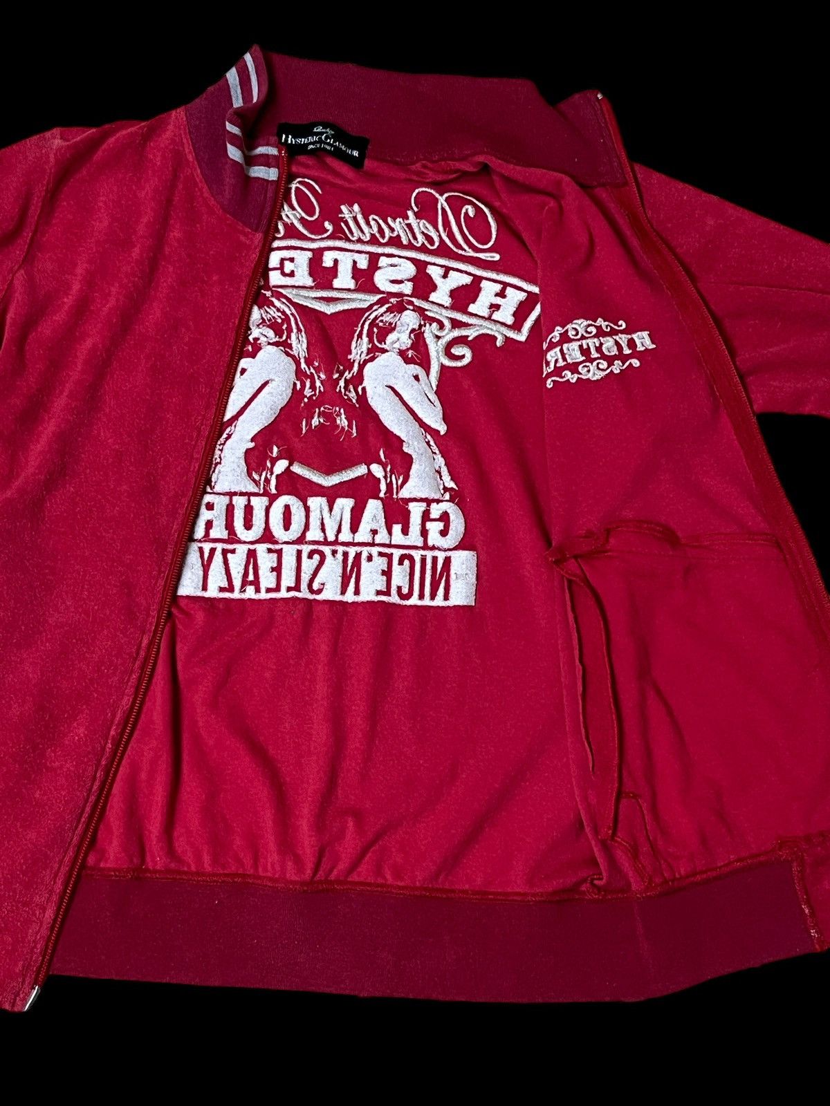 Hysteric Glamour HYSTERIC GLAMOUR DETROIT FOREVER EMBROIDERY ZIPPER JACKET Size US XS / EU 42 / 0 - 8 Thumbnail