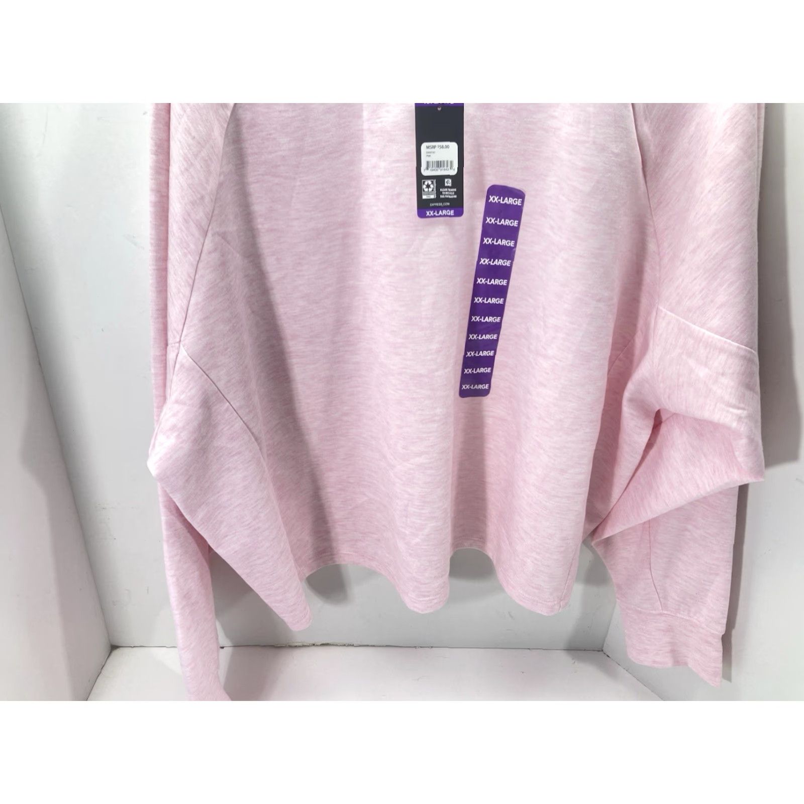 Express Express Long Sleeve Top Shirt Women 2XL Pink Crew Neck Pullover NWT Shirt Womens Blouse Solid Crewneck NWT Size XXL / US 16-18 / IT 52-54 - 3 Thumbnail