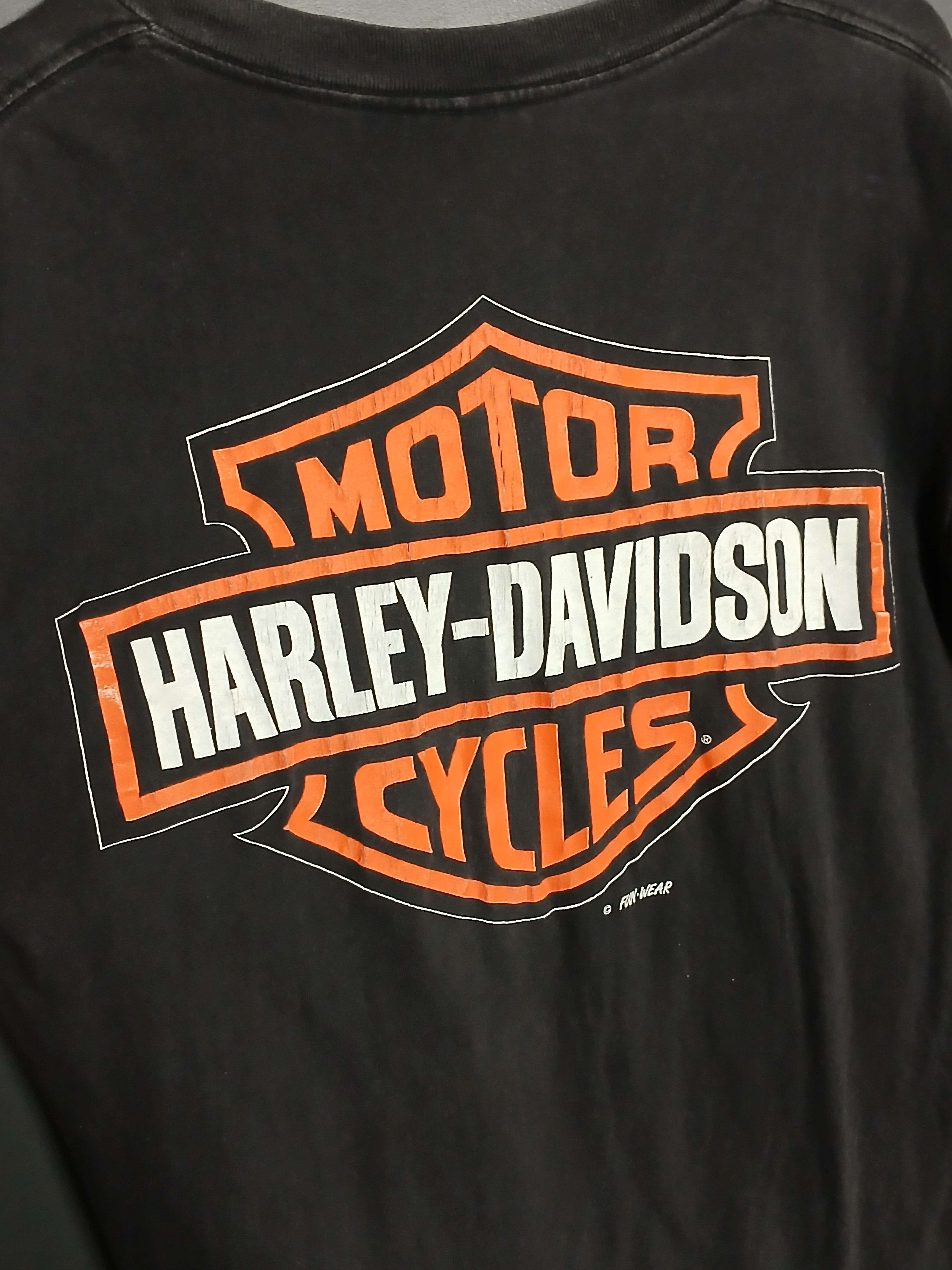 Harley Davidson × Vintage Vintage Harley Davidson Racing Moto Single Stitch T-Shirt Size US M / EU 48-50 / 2 - 4 Thumbnail