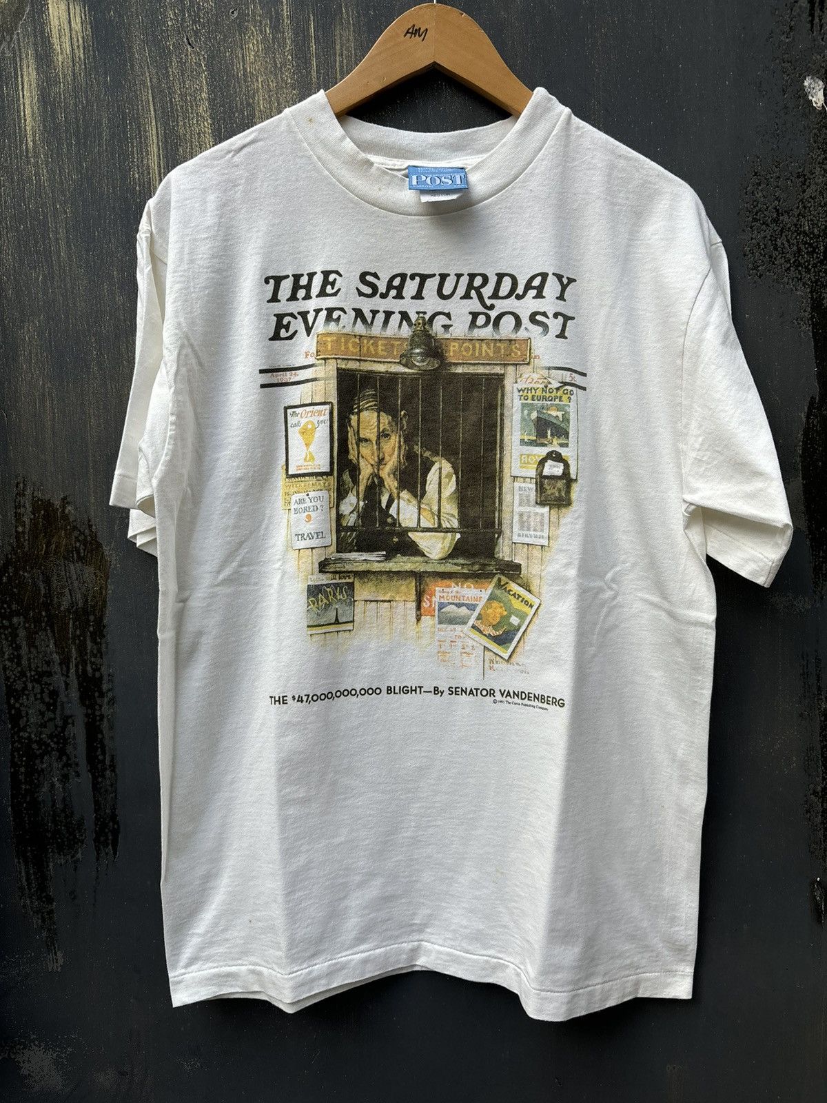 Vintage VERY RARE! Vintage Norman Rockwell Saturday Evening Post Size US M / EU 48-50 / 2 - 2 Thumbnail