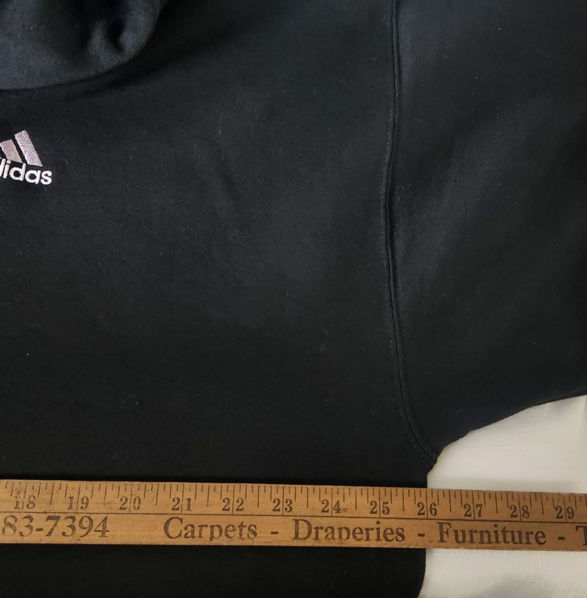 Adidas Adidas Fleece Vintage Black hoodie Sweatshirt 90s USA XL New Size US XL / EU 56 / 4 - 10 Thumbnail
