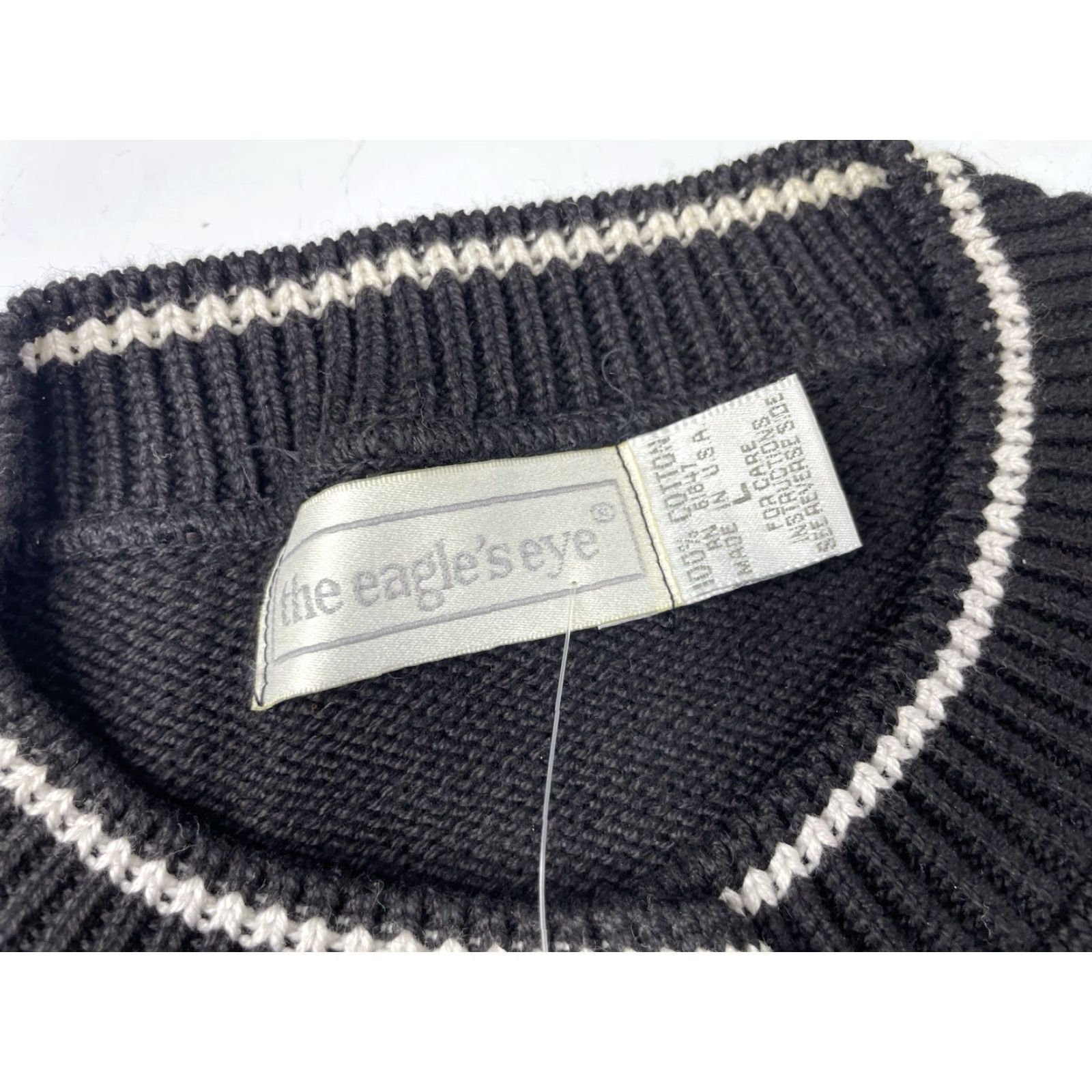 Vintage VINTAGE Eagles Eye Zebra Cardigan Kit Sweater Button Black Womens Large L Adult Women Size L / US 10 / IT 46 - 2 Thumbnail
