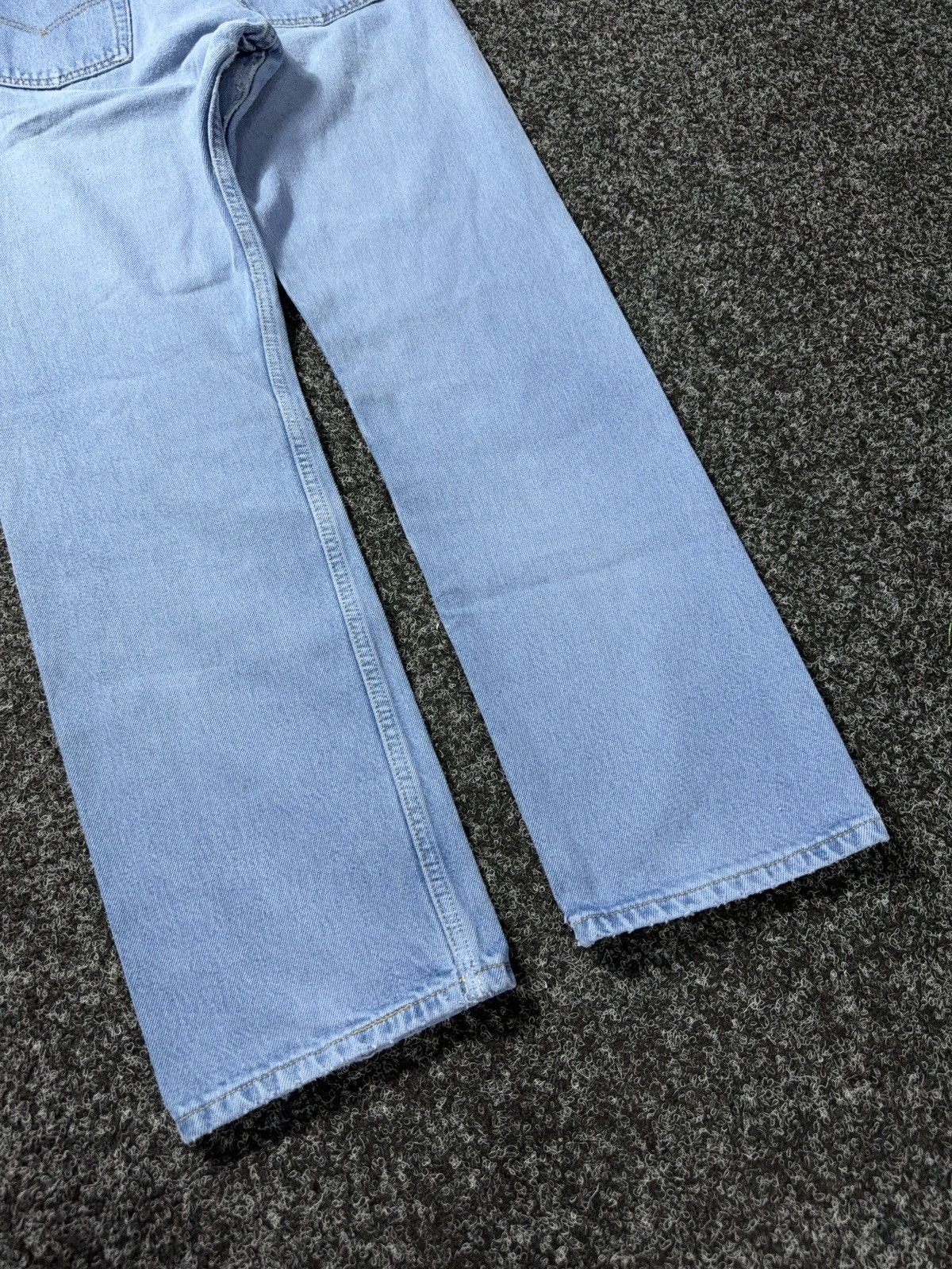 Levi's Vintage Clothing 90s Levi’s 501 USA Distressed Light Wash Straight Leg Jeans Size US 30 / EU 46 - 15 Thumbnail