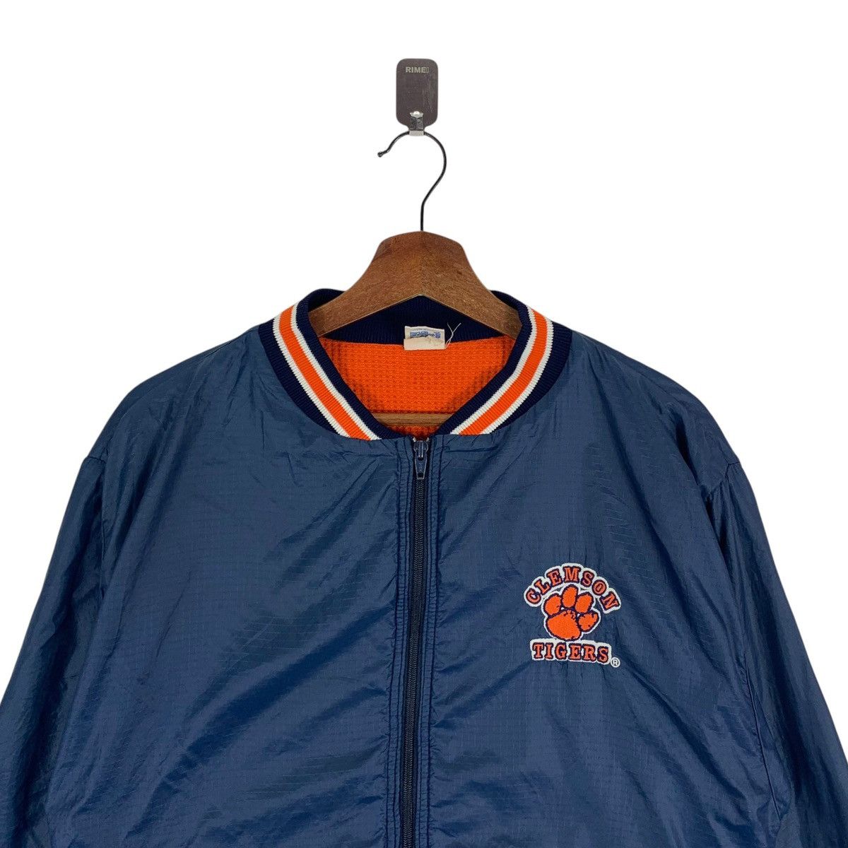 NBA × NFL × Vintage VINTAGE 90s CLEMSON TIGERS SPORTSWEAR LIGHT ZIPPER JACKET Size US M / EU 48-50 / 2 - 3 Thumbnail