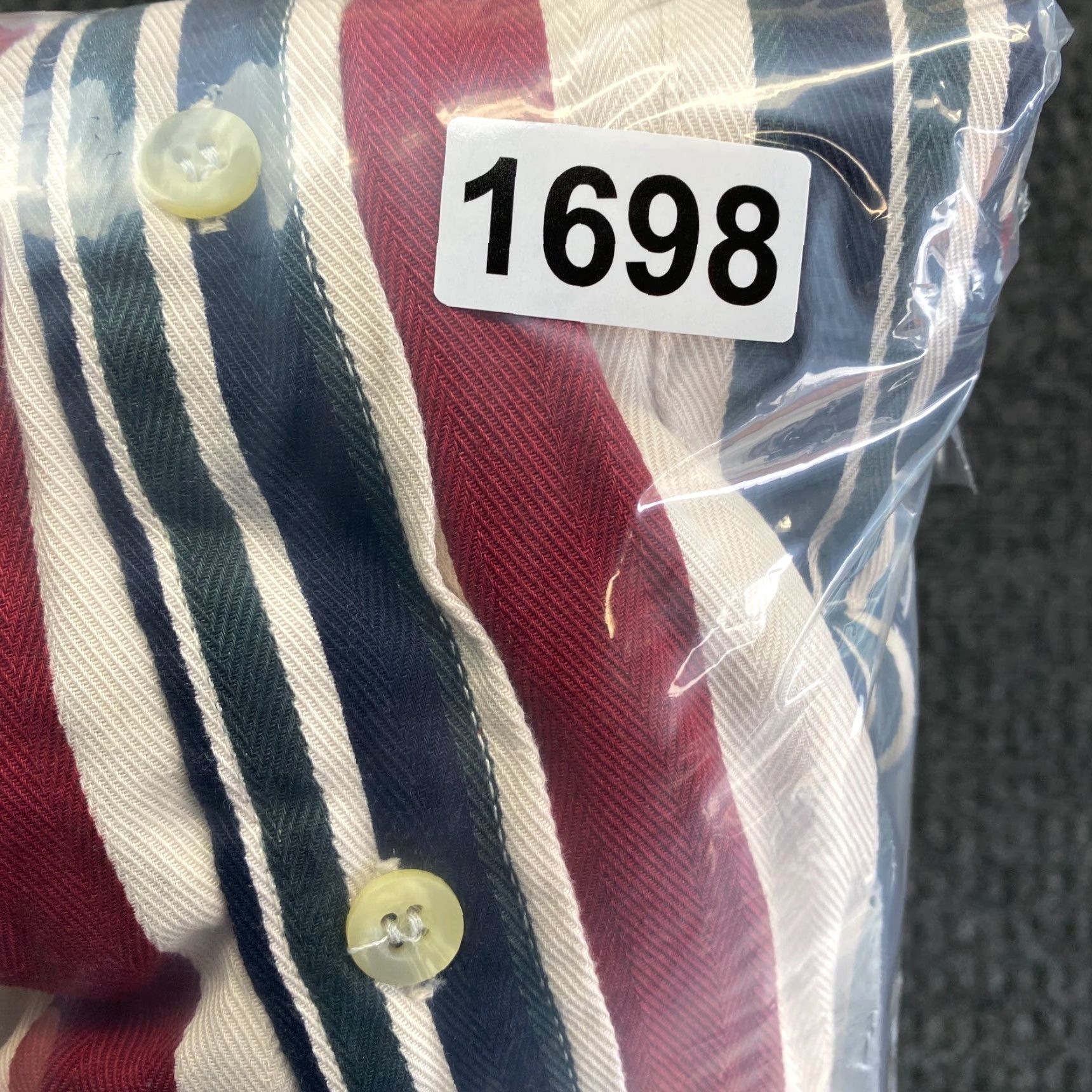 Merona VINTAGE Merona Shirt Button-Up Striped Long Sleeve XXL Red Blue Beige Western Merona Shirt Button-Up Striped Long Sleeve 2XL Red Western Mens Size US XXL / EU 58 / 5 - 7 Thumbnail