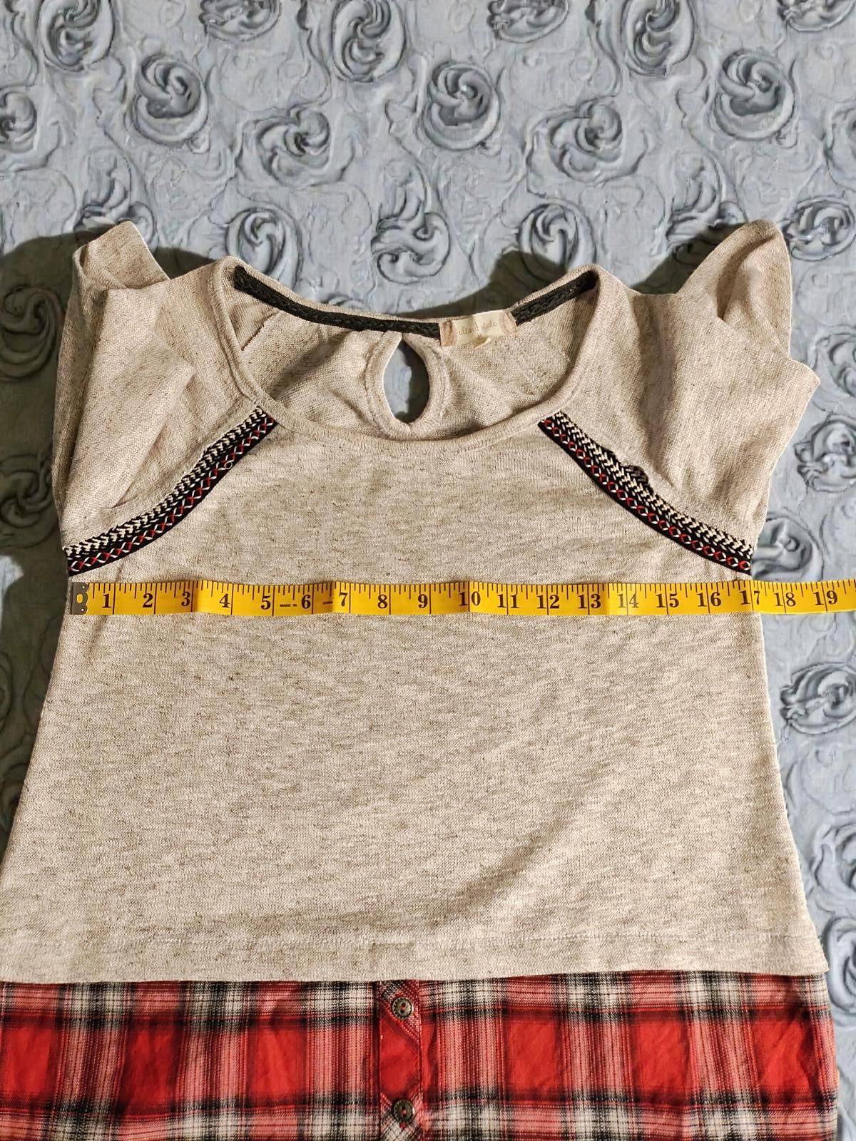 Other altar'd state Effortless Layers Blouse w/Plaid Detail Size L Size M / US 6-8 / IT 42-44 - 8 Thumbnail