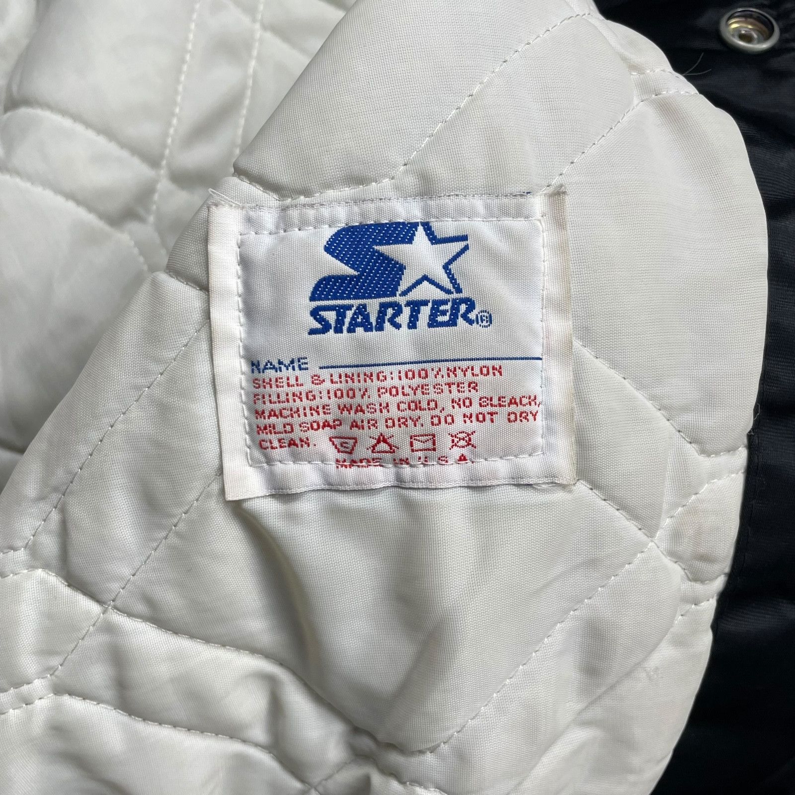 NFL VTG 90s ATLANTA FALCONS STARTER PRO LINE SATIN BOMBER JACKET Size US L / EU 52-54 / 3 - 6 Thumbnail