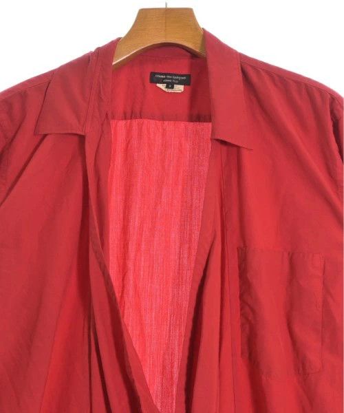 Comme des Garcons Homme Plus Shirt Polyester Plain Long Length Open Neck Red Size US S / EU 44-46 / 1 - 4 Thumbnail