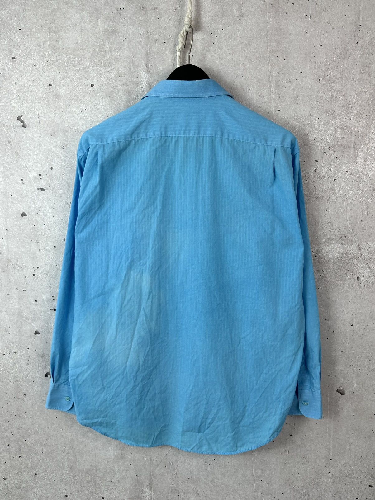 Yves Saint Laurent Vintage YvesSaintLaurent Blue Cotton Logo Long Sleeve Shirt Size US XXL / EU 58 / 5 - 9 Thumbnail