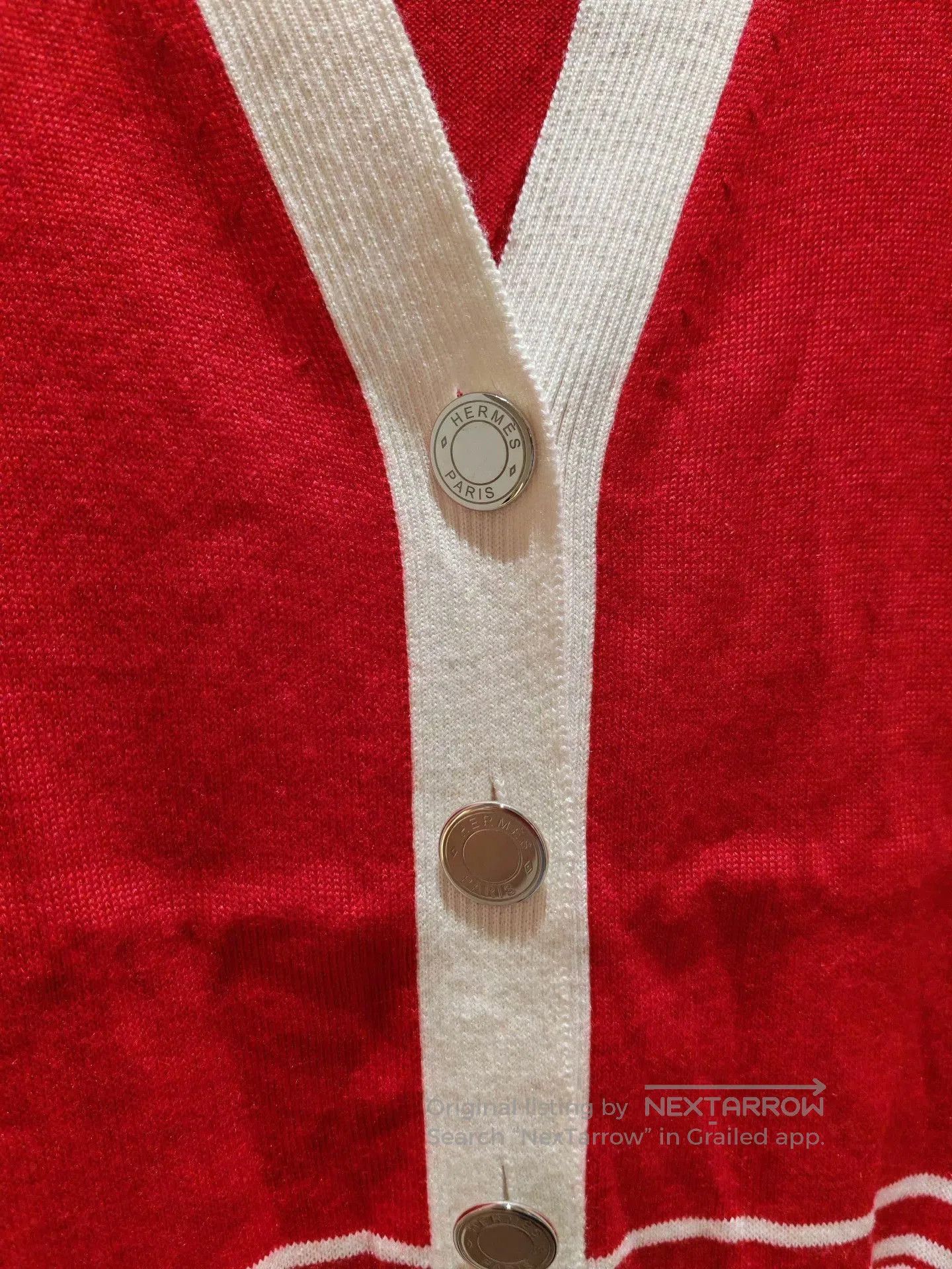 Hermes Hermes Pig Nose Knit Cardigan. Size XXS / US 00 / IT 34 - 4 Thumbnail