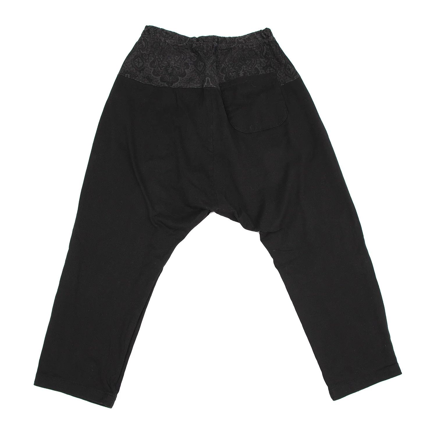 Yohji Yamamoto Damask Print Sarouel Pants in Black Size US 30 / EU 46 - 10 Thumbnail