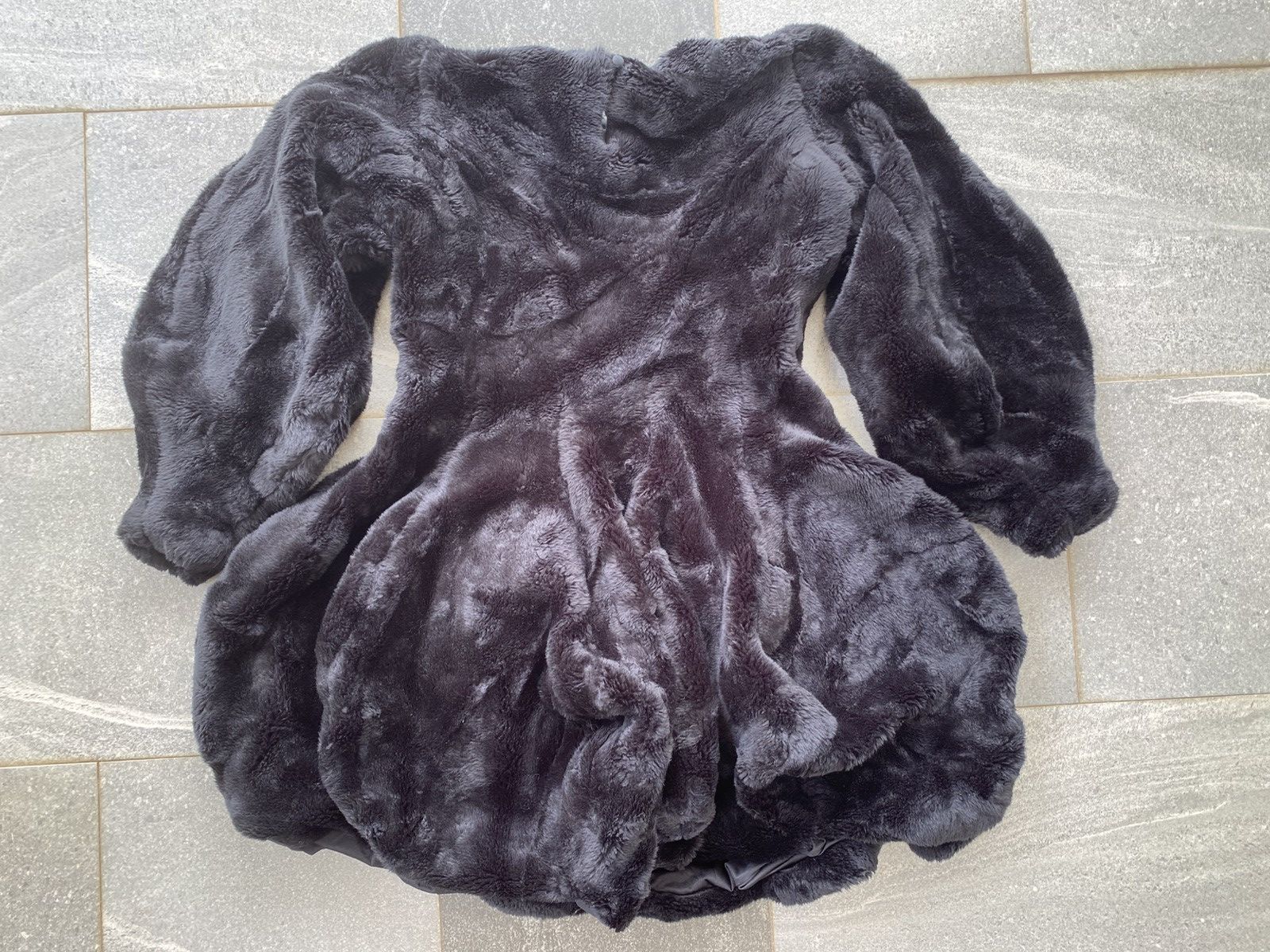 Tsumori Chisato Rare 🔥 Tsumori Chisato Issey Miyake Faux Fur Mini Dress Size S / US 4 / IT 40 - 6 Thumbnail