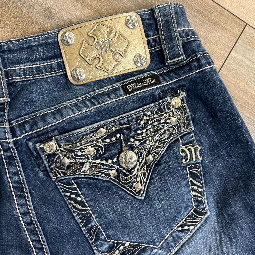 Other Miss Me Blue Denim Casual Skinny Jean Women 28 Size 28" / US 6 / IT 42 - 6 Thumbnail