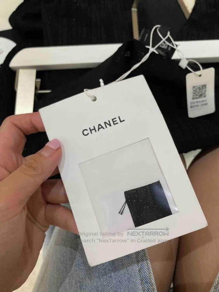 Chanel Chanel 23a Dakar black glitter trousers Size 25" / US 0 / IT 36 - 5 Thumbnail