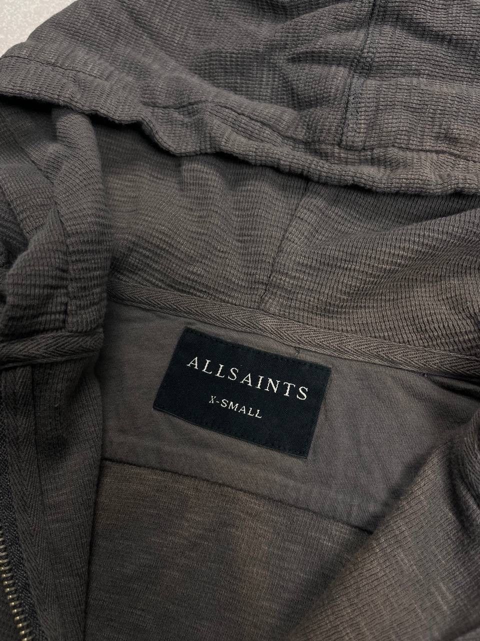 Allsaints × Japanese Brand × Vintage ⚡️QUICK SALE⚡️ALLSAINTS WAFFLE BOXY ZIP HOODIE XS Size US XS / EU 42 / 0 - 4 Thumbnail