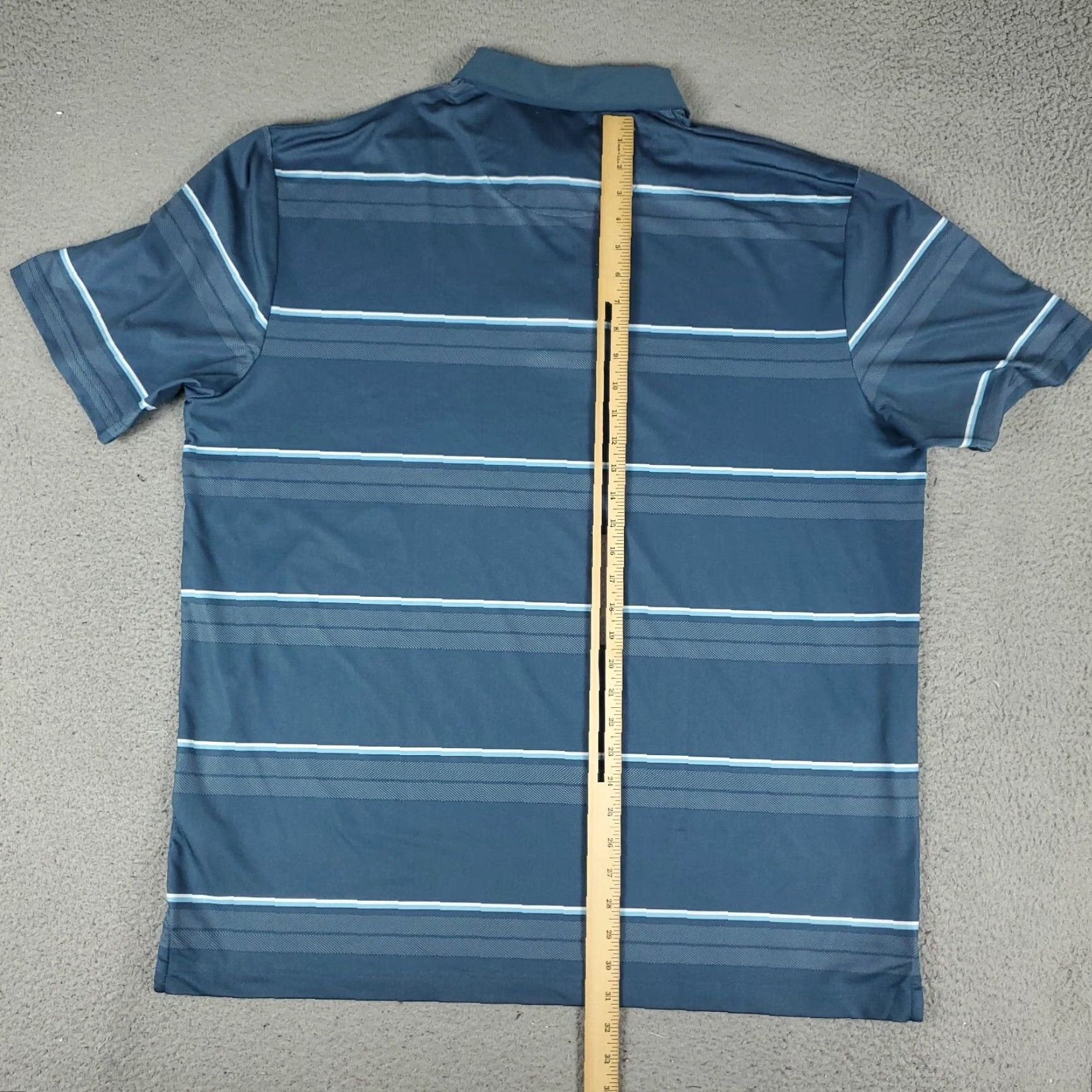 Callaway Callaway Polo Shirt Mens Size XL Blue Striped Opti Dri Fit Golf Short Sleeve Size US XL / EU 56 / 4 - 3 Thumbnail